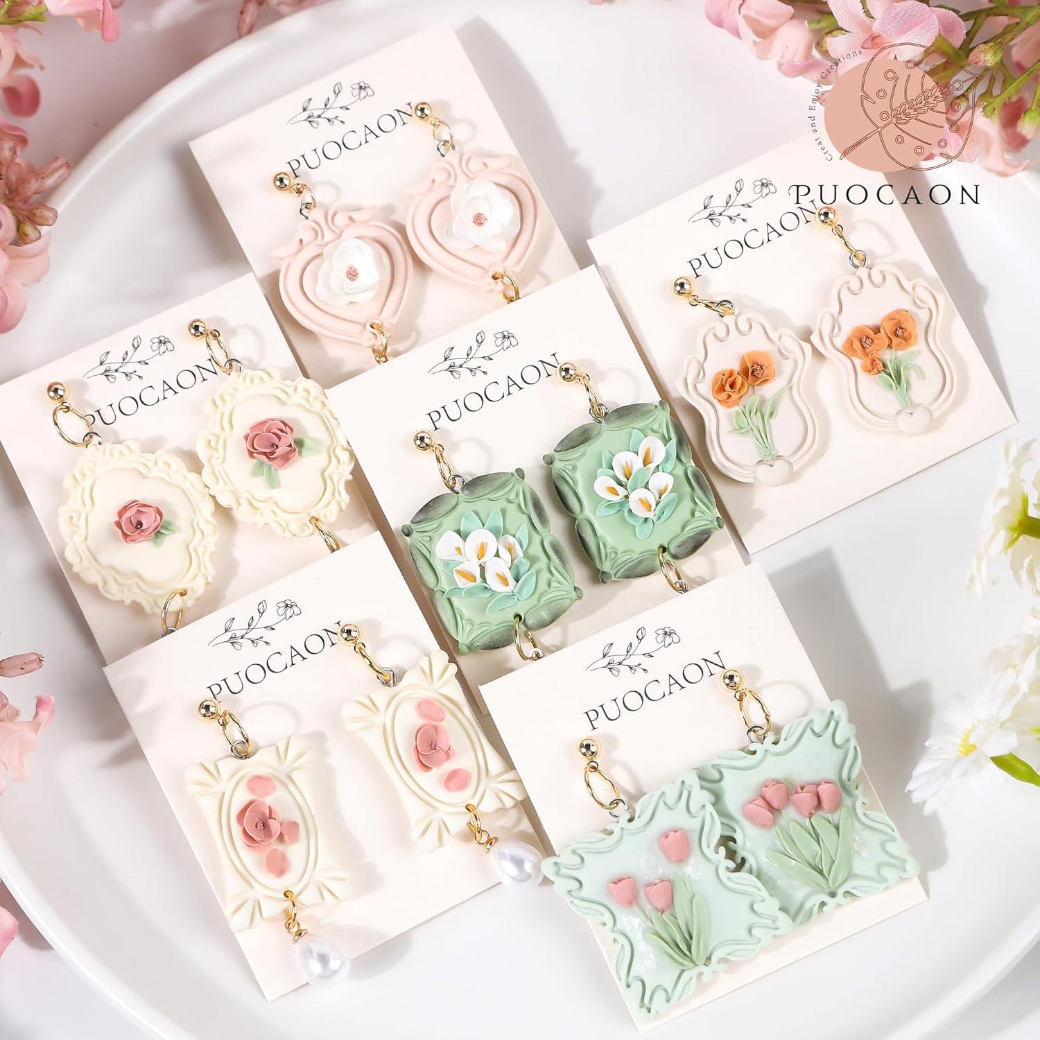 Cortadores de Arcilla Puocaon - 10 Piezas Vintage para Joyería