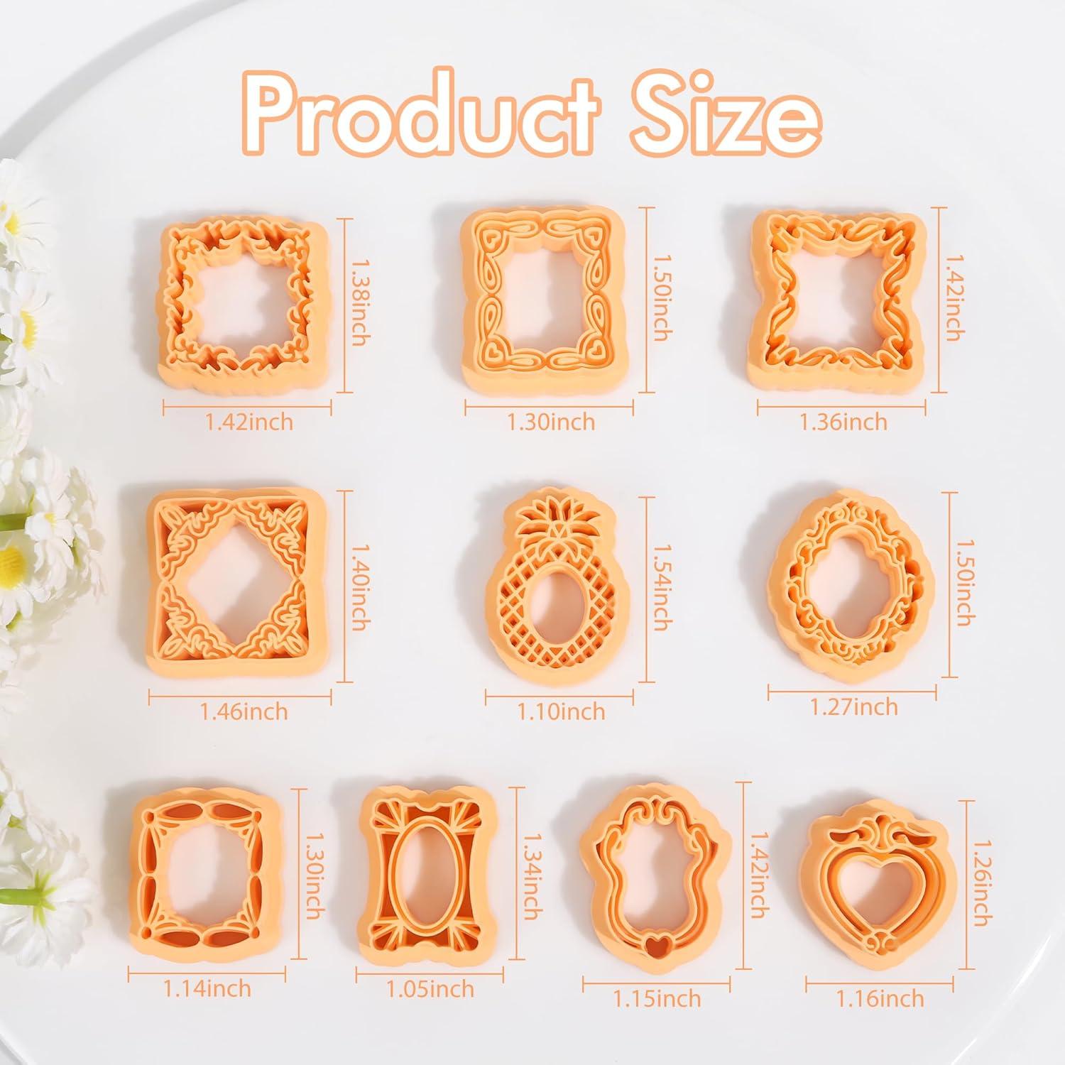 Cortadores de Arcilla Puocaon - 10 Piezas Vintage para Joyería