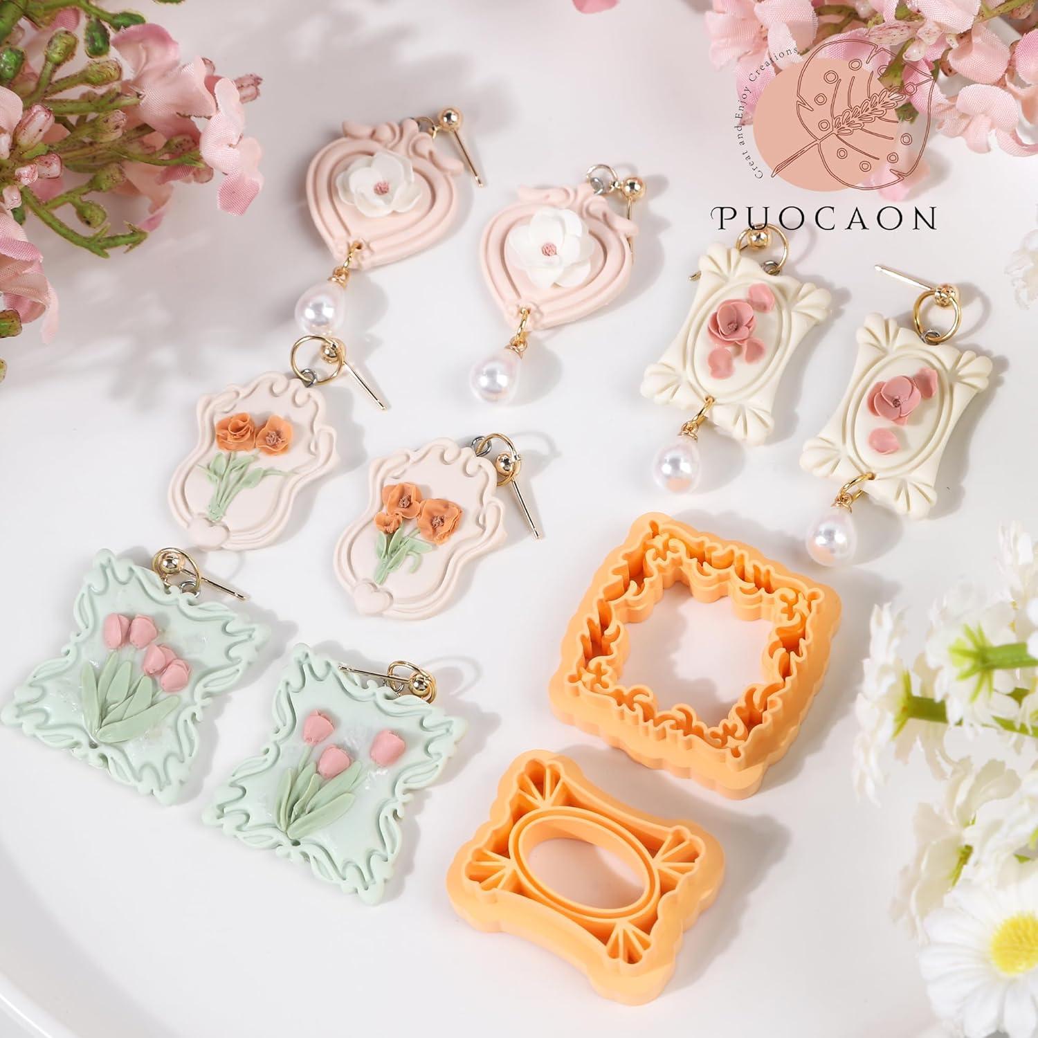 Cortadores de Arcilla Puocaon - 10 Piezas Vintage para Joyería