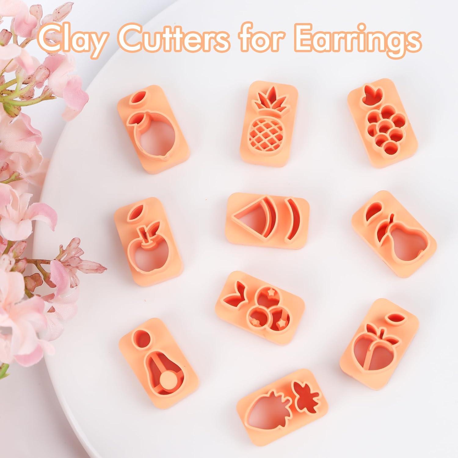 Cortadores de Arcilla Polimérica de Frutas Puocaon - 10 Pcs