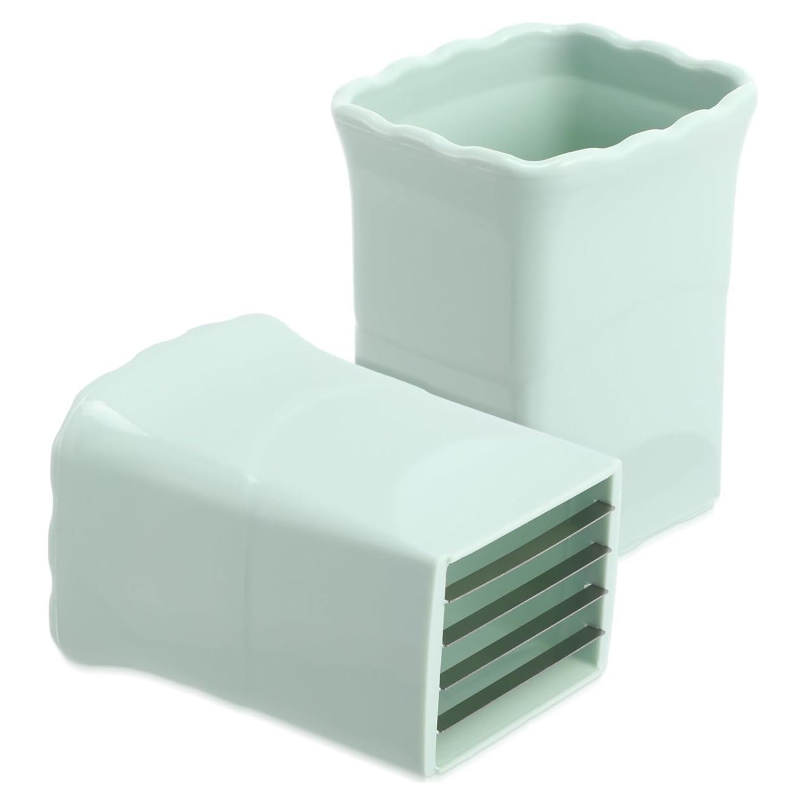 Cortador de Frutas Luxshiny Verde - Acero Inoxidable 2 Pcs