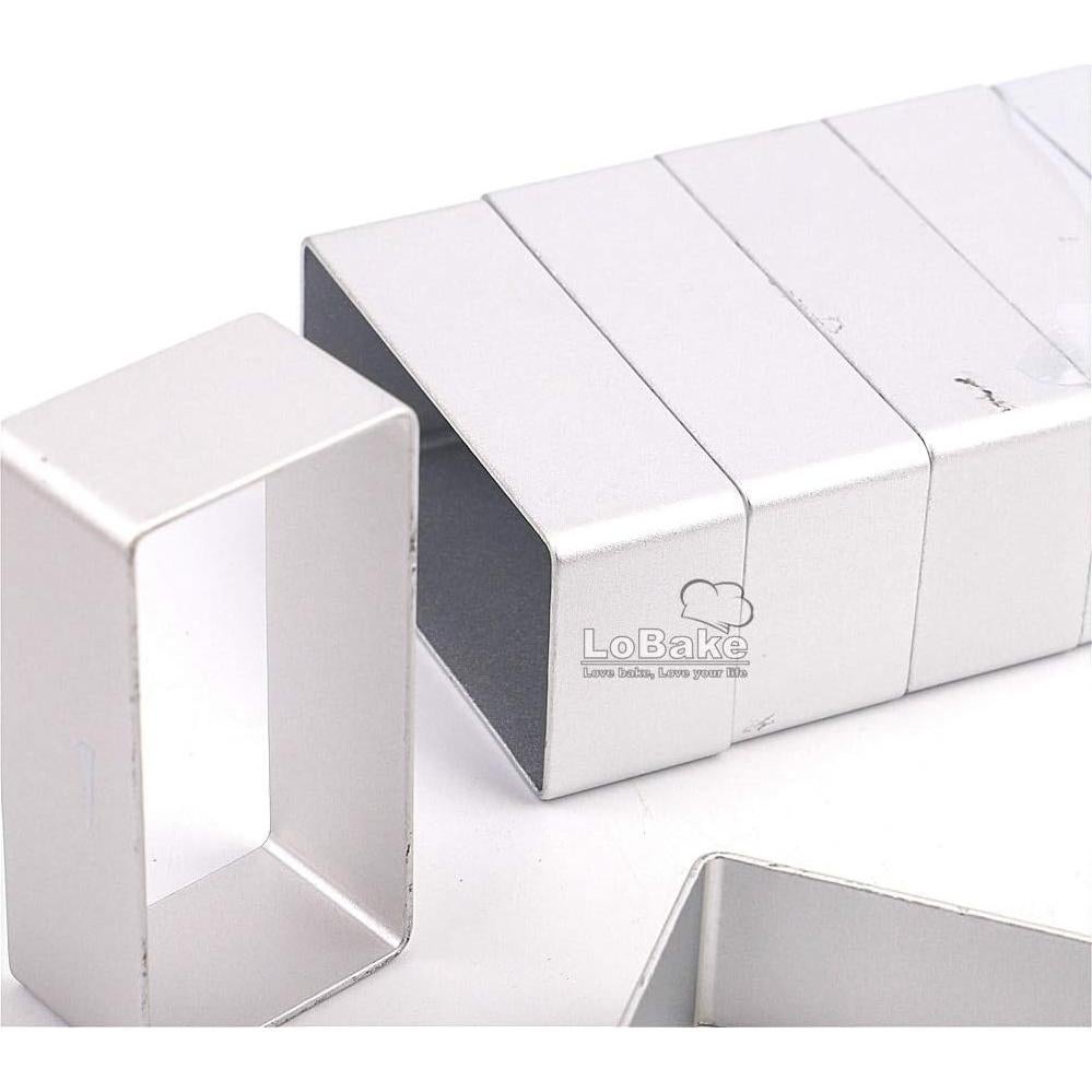 Molde rectangular de aluminio LoBake 21x3.3cm para galletas