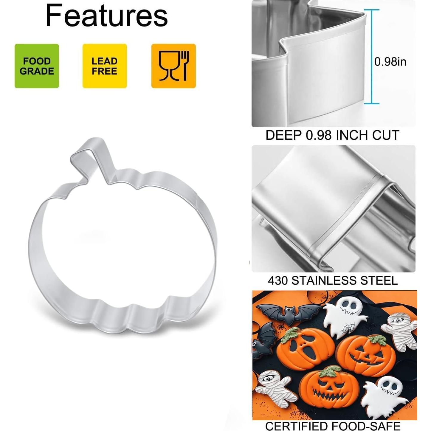 Juego de Cortadores de Galletas de Calabaza Q-BAKER 3 Piezas