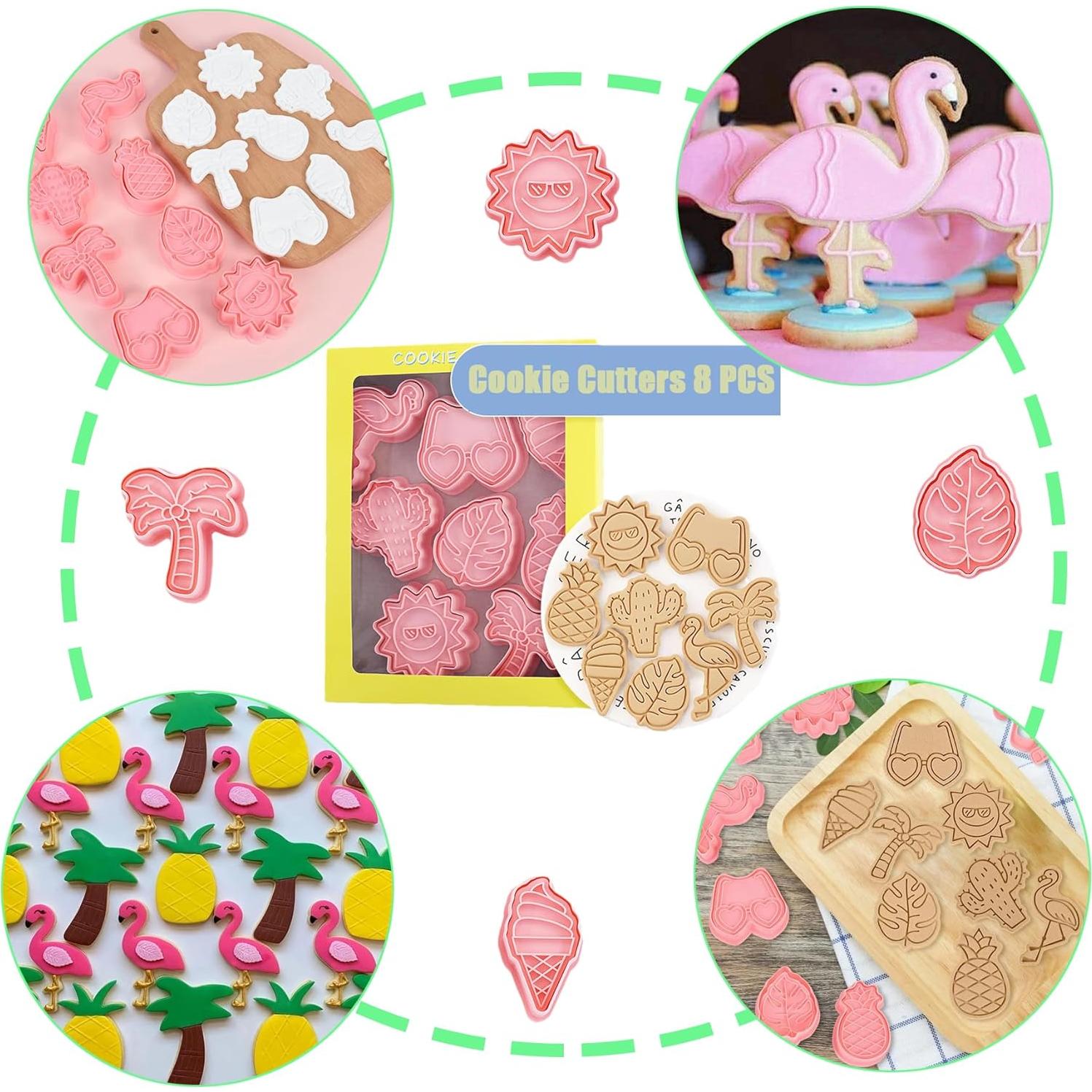 Juego de 8 Cortadores de Galletas de Playa GULELAYAR 3D