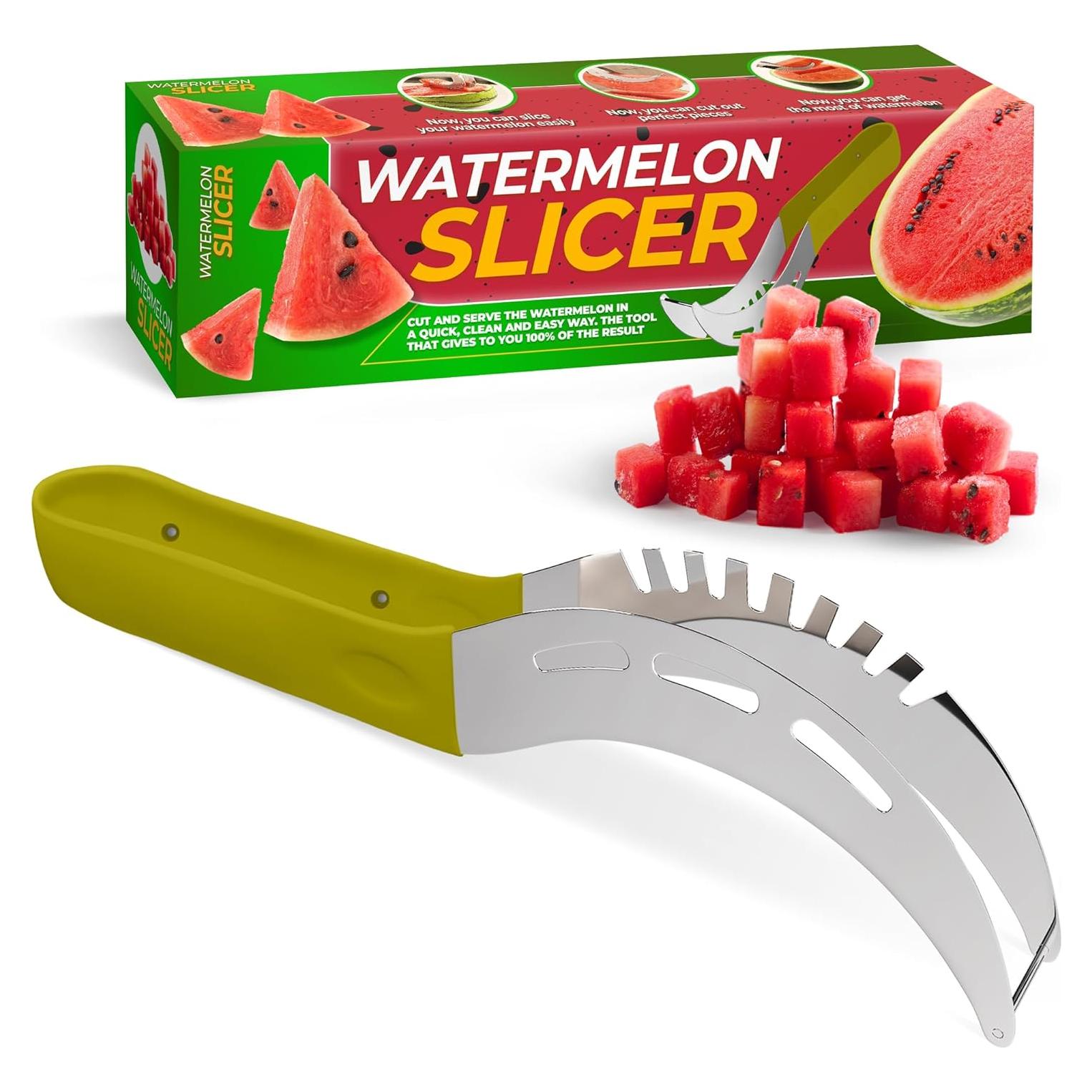 Cortador de Sandía SYAYVO de Acero Inoxidable con Mango Ergonómico