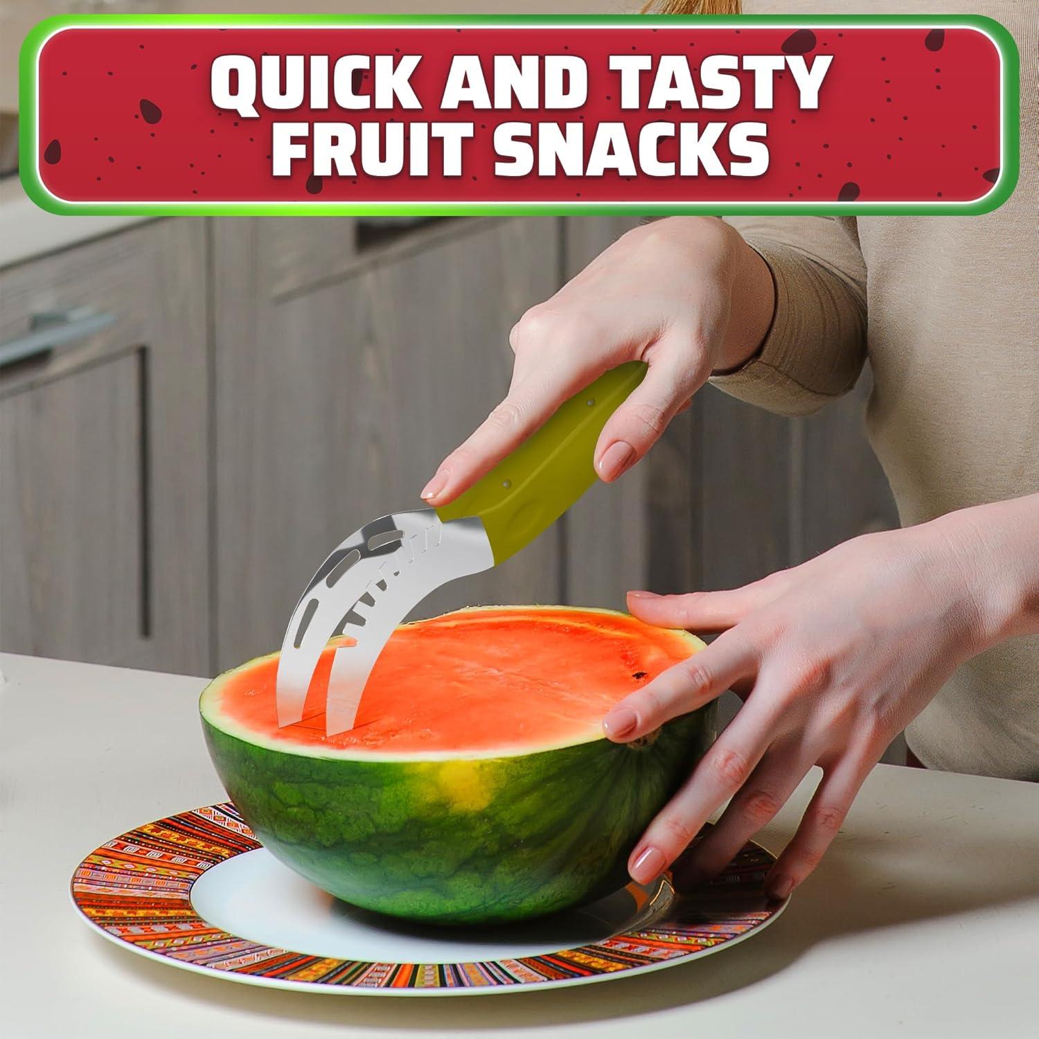 Cortador de Sandía SYAYVO de Acero Inoxidable con Mango Ergonómico