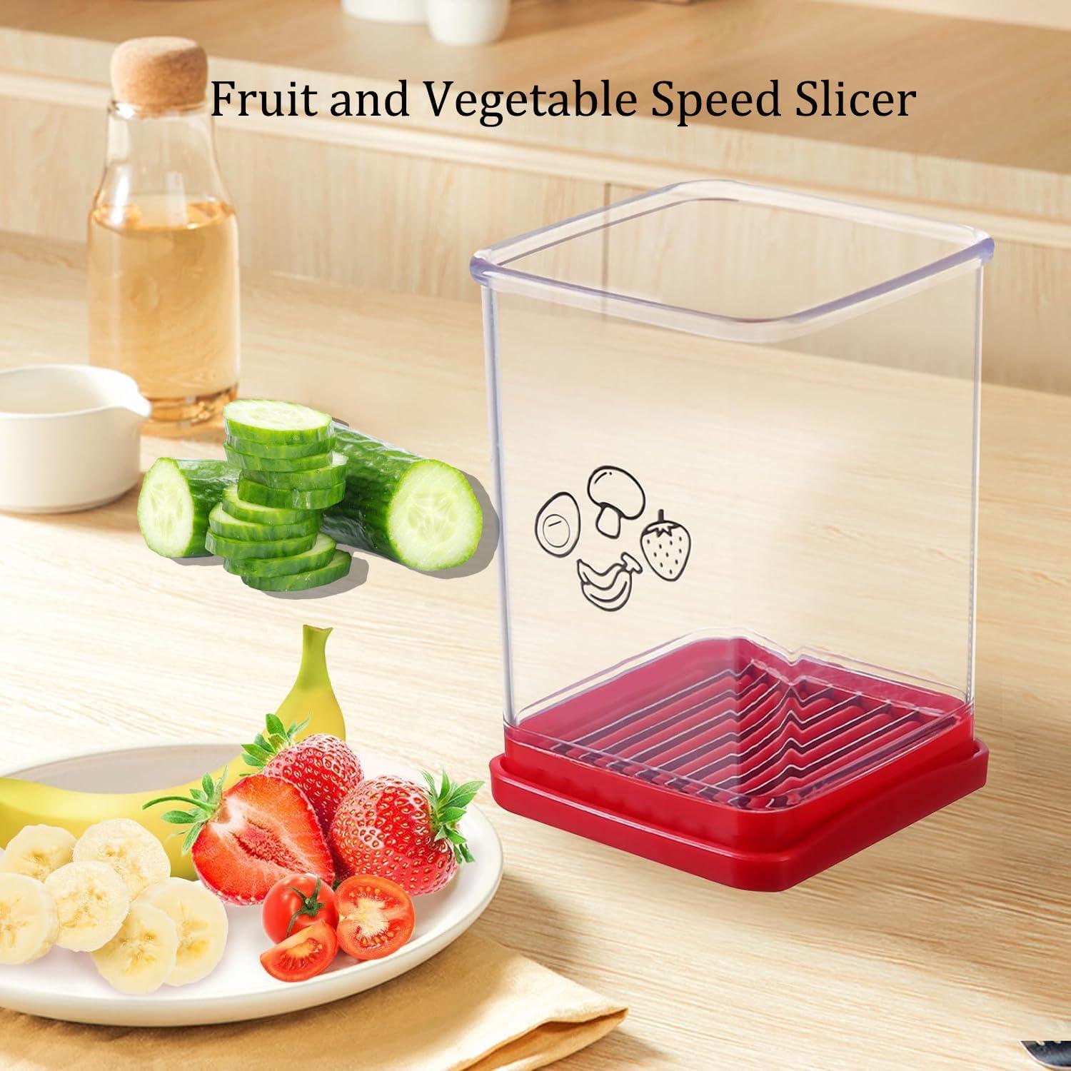 Cortador Rápido de Frutas y Verduras Q-1 Acero Inoxidable