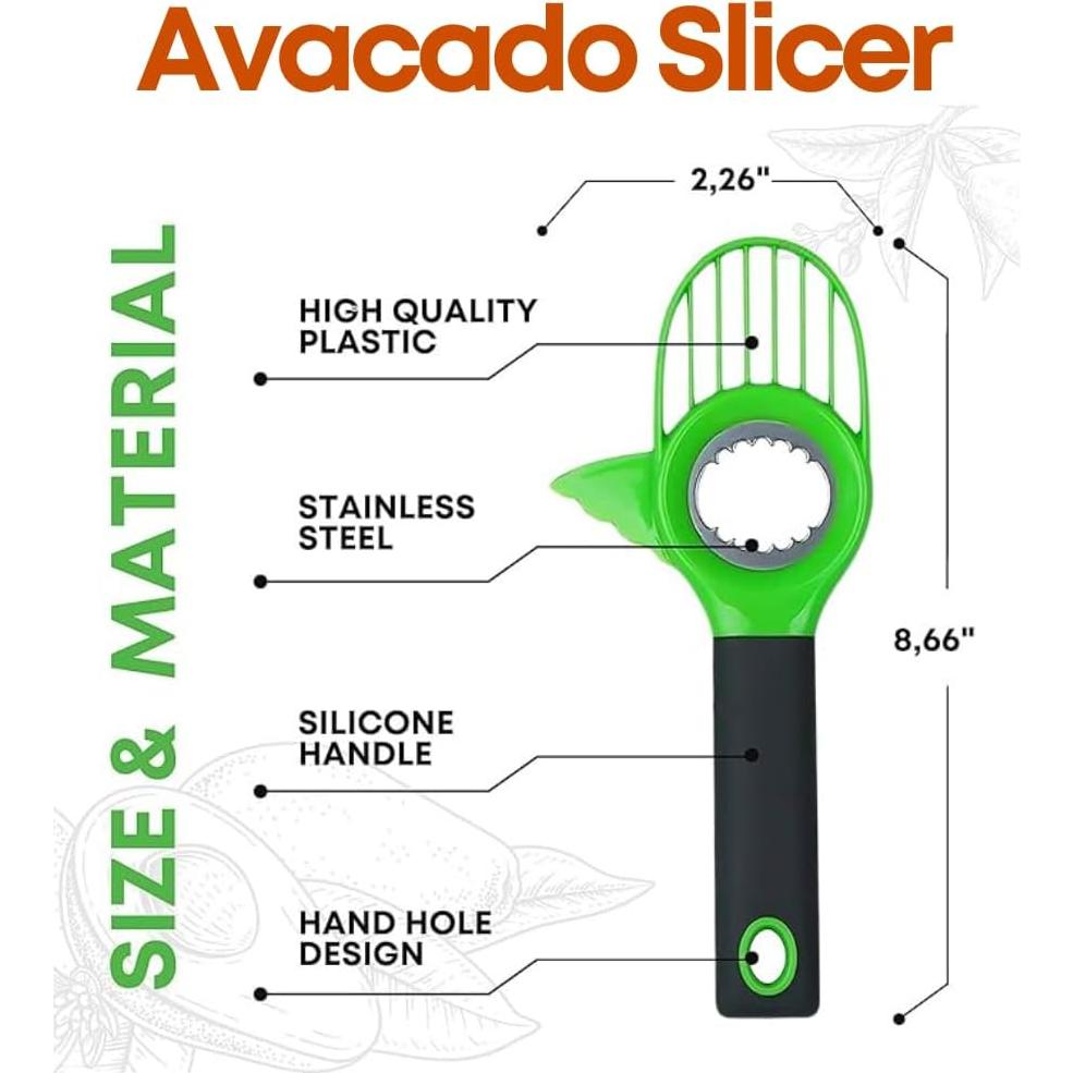 Juego de Cortadores de Frutas 3PCS Genérico - Acero Inoxidable