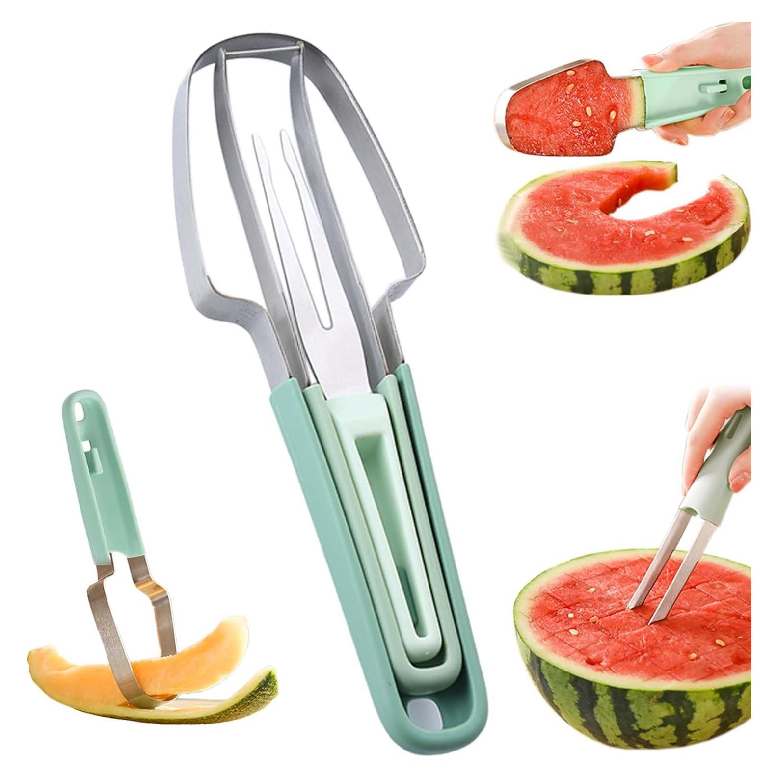 Cortador de Sandía JAYVAR 3 en 1 - Cuchara y Molde de Paleta