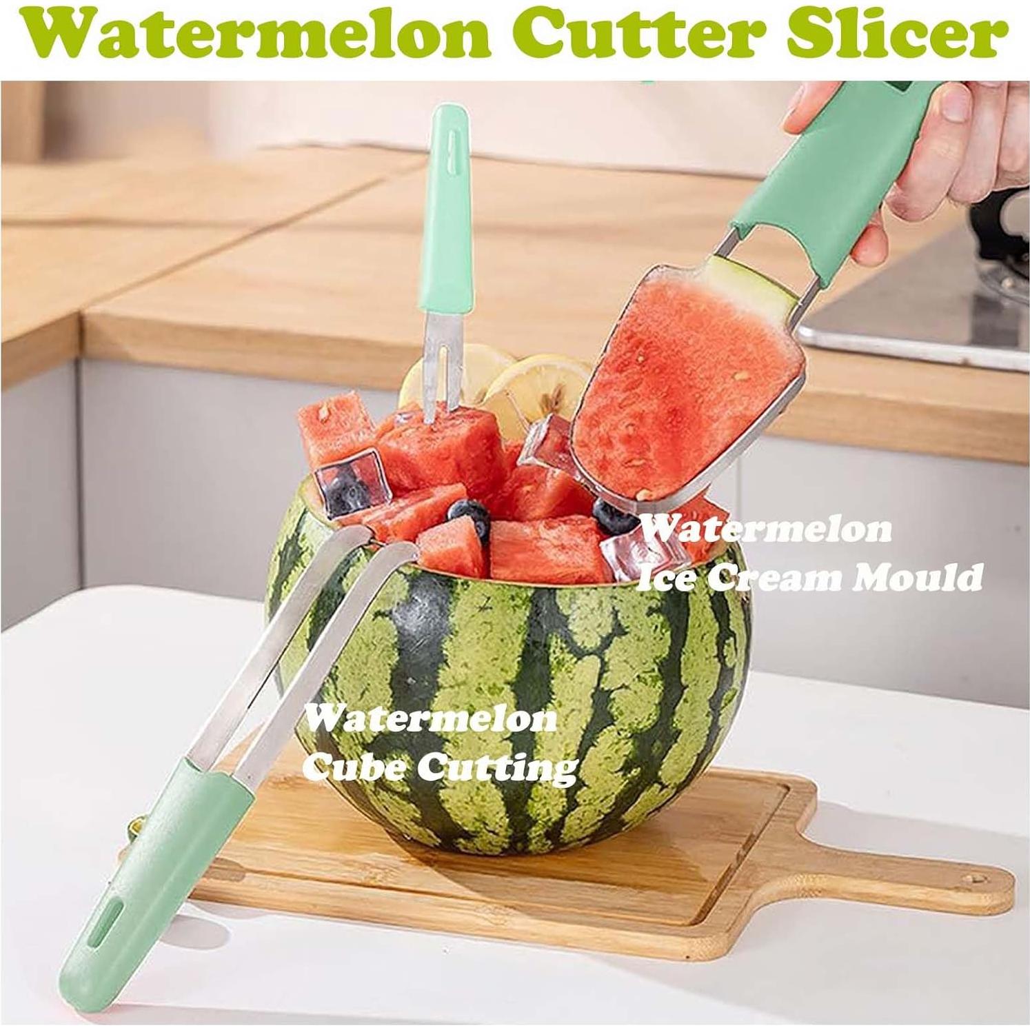 Cortador de Sandía JAYVAR 3 en 1 - Cuchara y Molde de Paleta