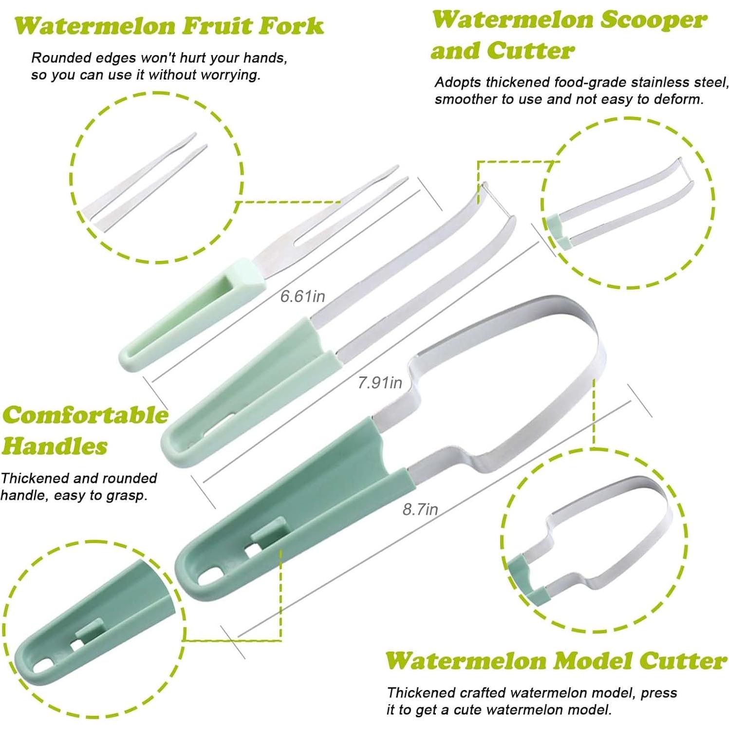 Cortador de Sandía JAYVAR 3 en 1 - Cuchara y Molde de Paleta
