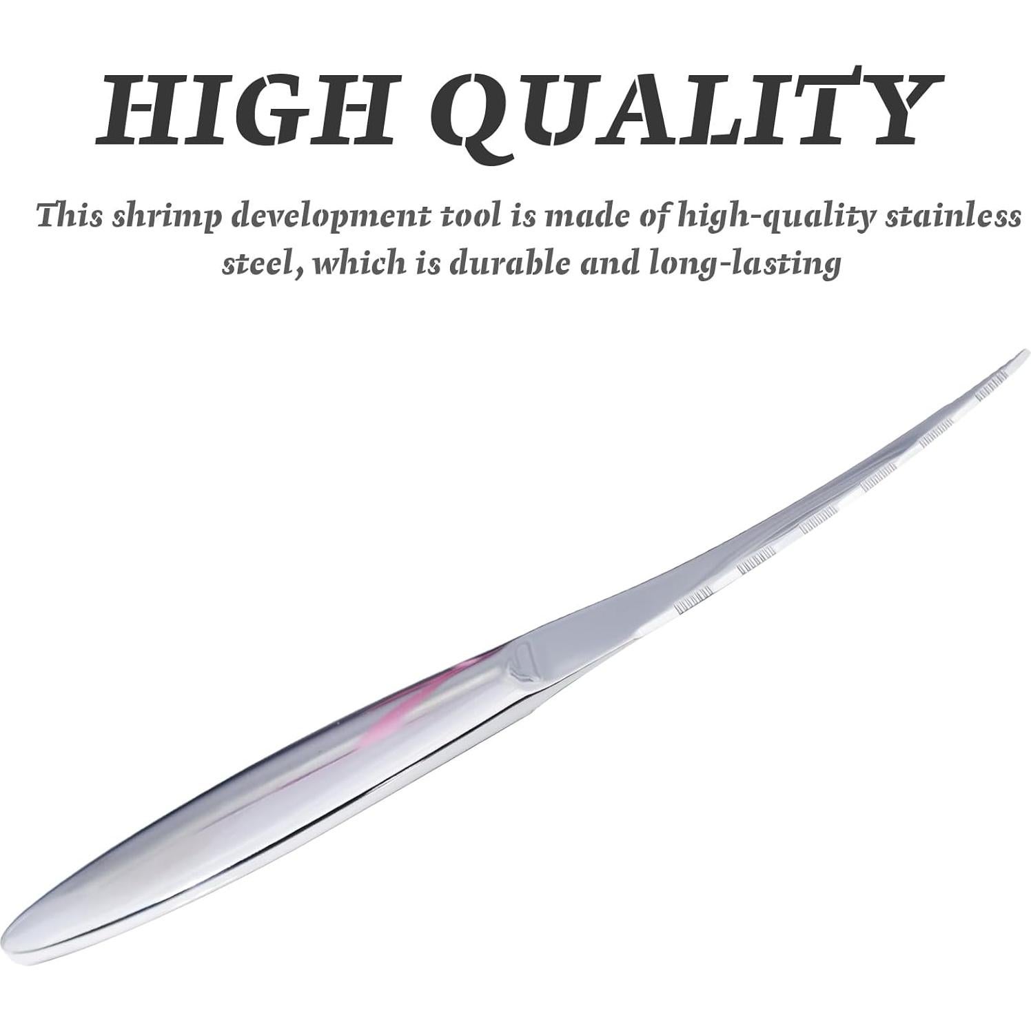 Desvenador de Camarones RRumo de Acero Inoxidable 18cm