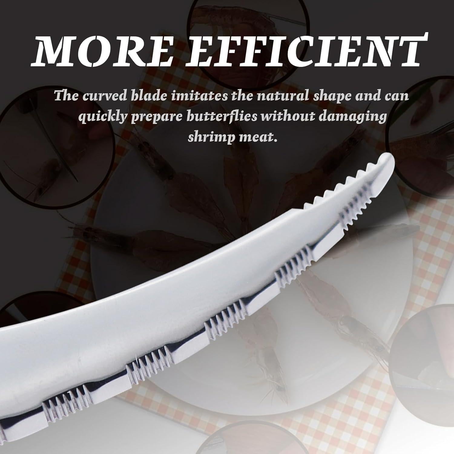 Desvenador de Camarones RRumo de Acero Inoxidable 18cm