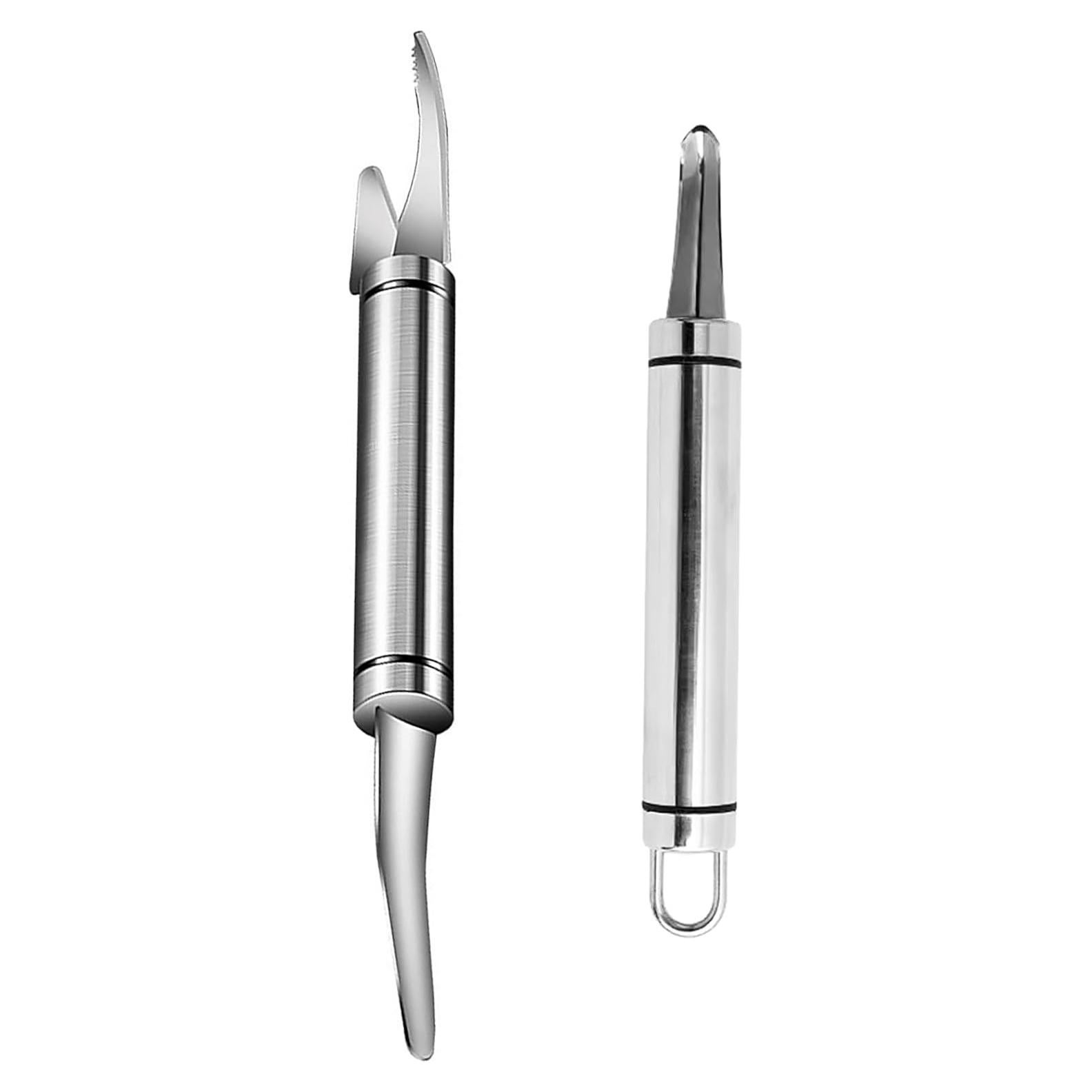 Herramienta desvenadora de camarones UpTuoLi, 2 piezas acero inoxidable