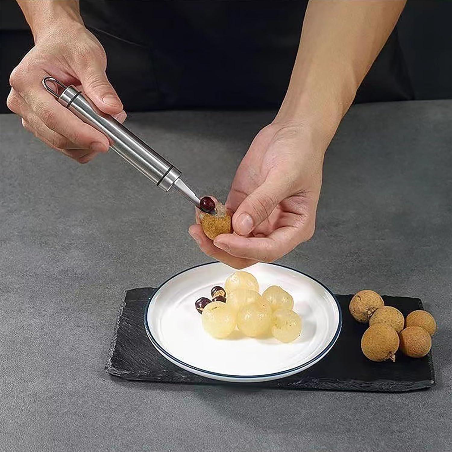 Herramienta desvenadora de camarones UpTuoLi, 2 piezas acero inoxidable