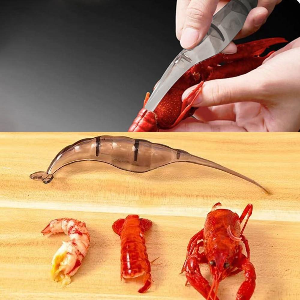 Paquete de 4 Peladores de Camarones NentMent - Plástico Seguro