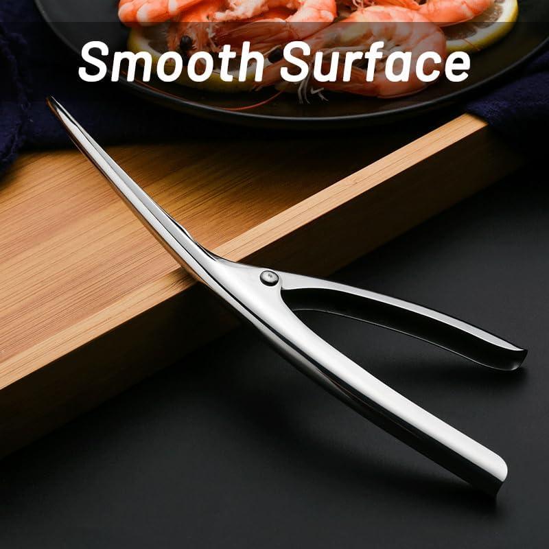 Paquete de 2 peladores de camarones Yopolaz de acero inoxidable