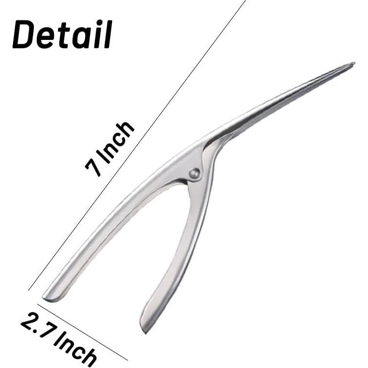 Paquete de 2 peladores de camarones Yopolaz de acero inoxidable