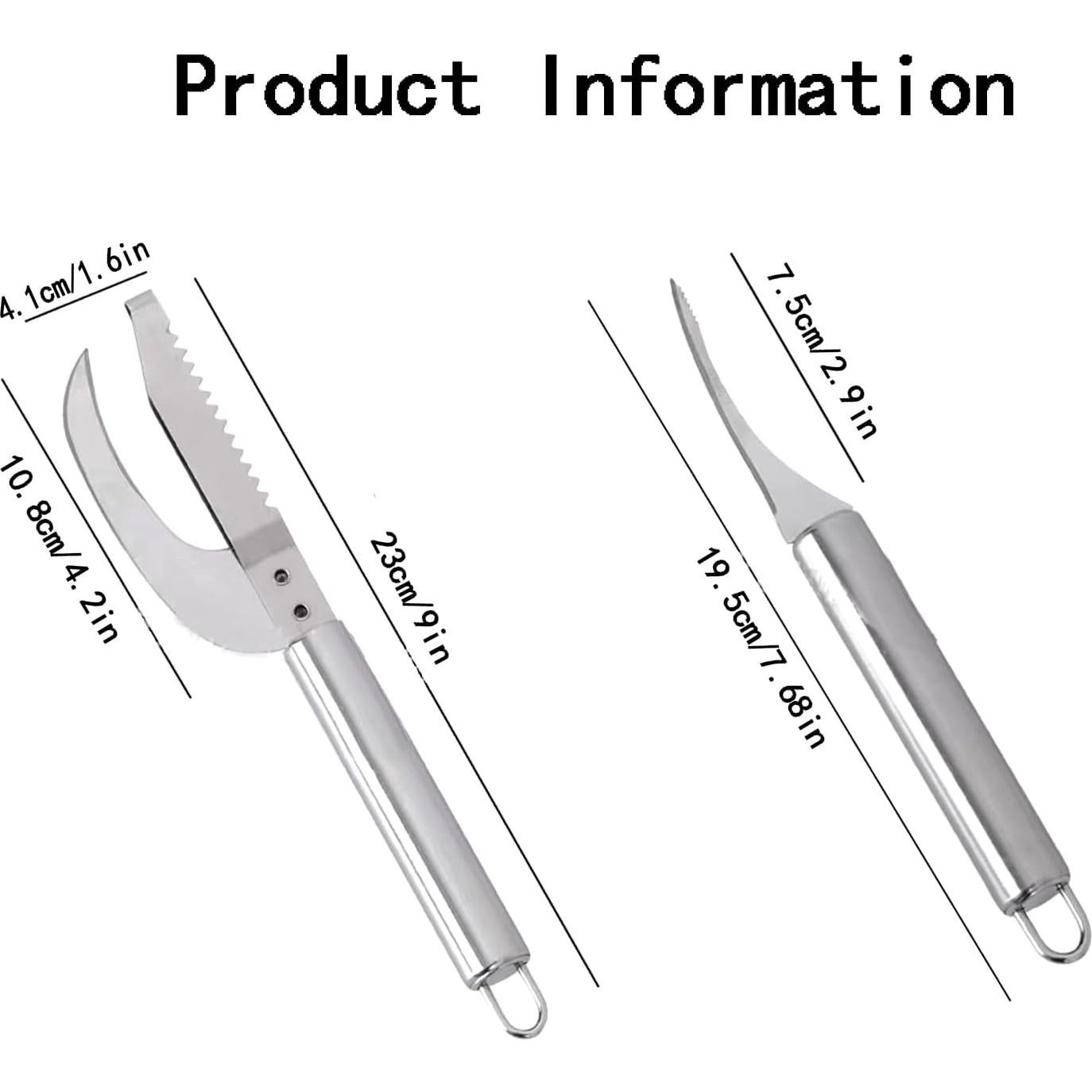 Juego de Herramientas de Acero Inoxidable Wjwumha para Camarones y Pescado