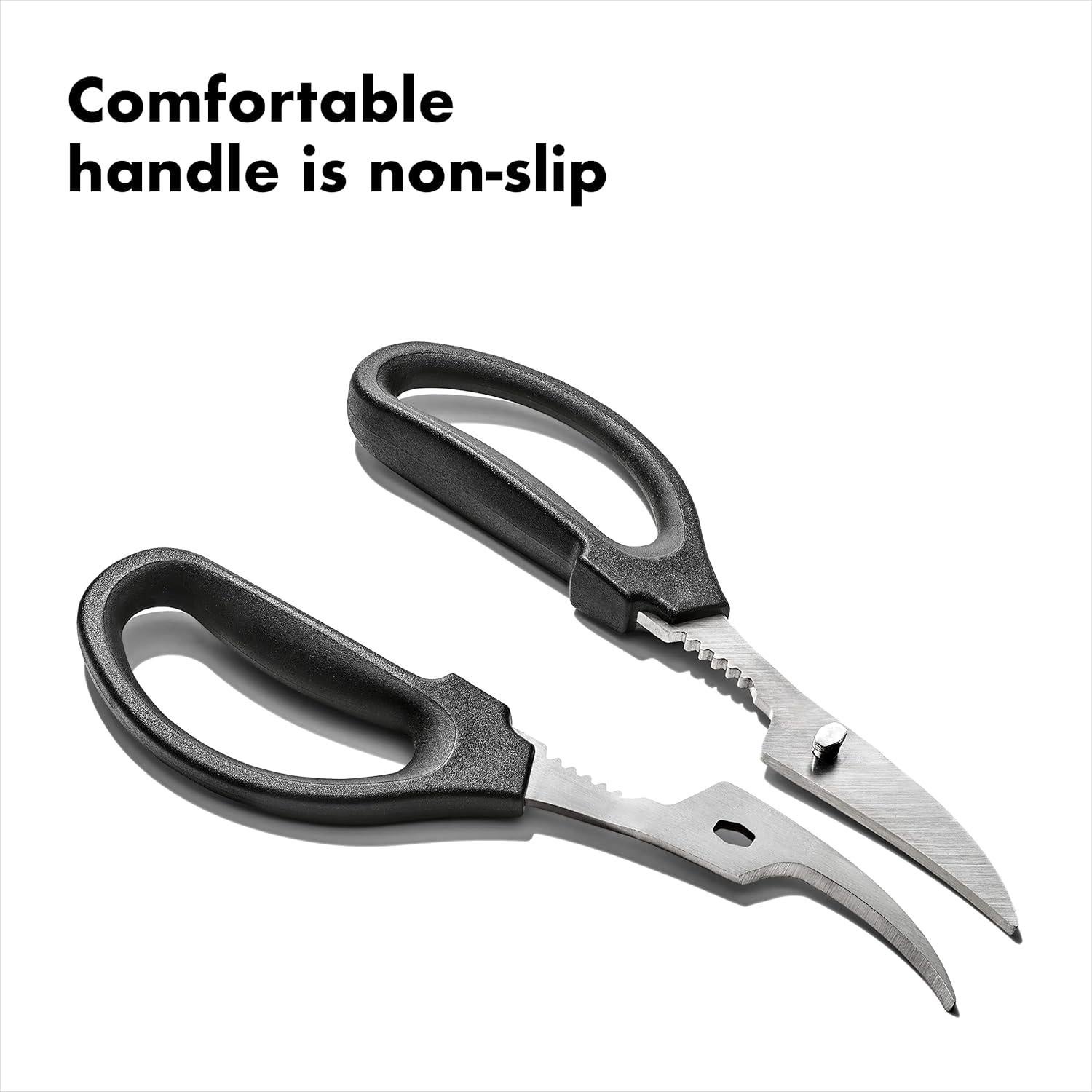 Tijeras de Mariscos OXO Good Grips - Acero Inoxidable, Antideslizantes