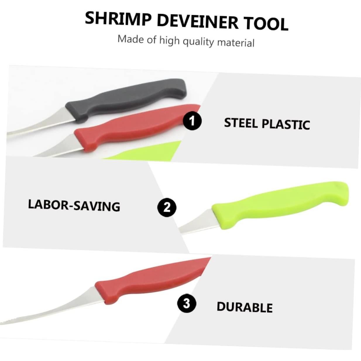 Set de 10 Peladores de Camarones OFFSCH - Herramienta Eficiente