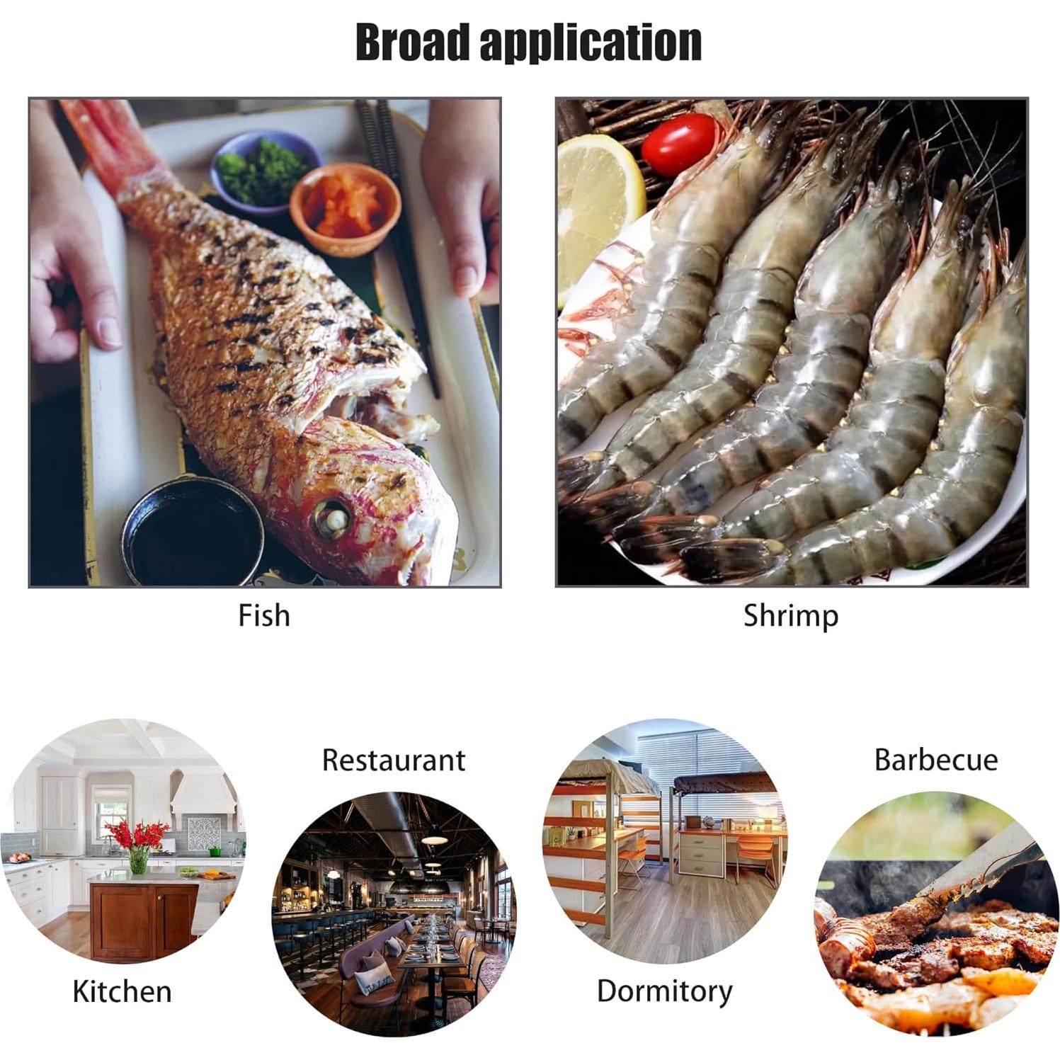Juego de Escalador de Pescado y Desvenador de Camarones Shaoduoli - Acero Inoxidable