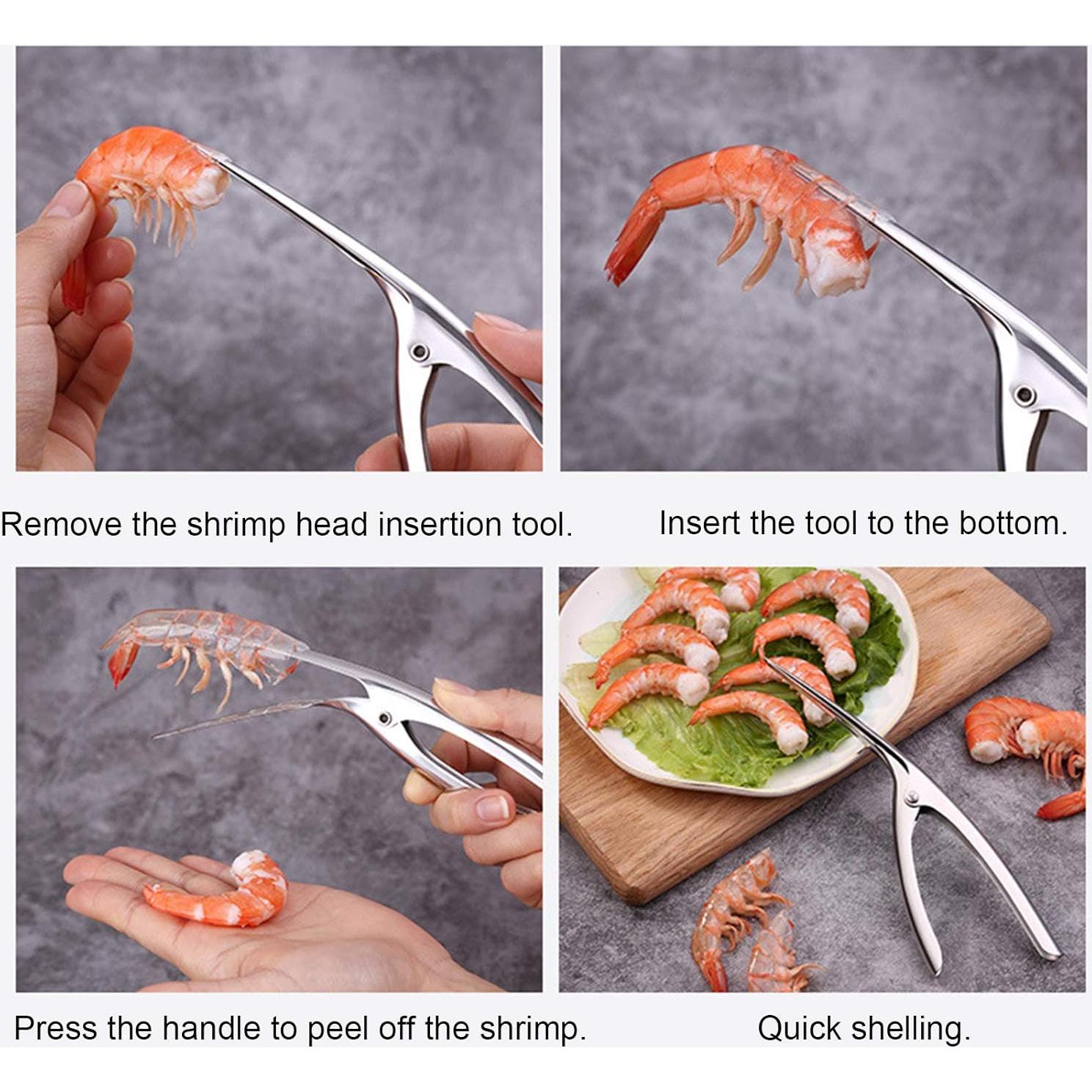 Pelador de Camarones Acero Inoxidable 304 Genérico 20.5cm