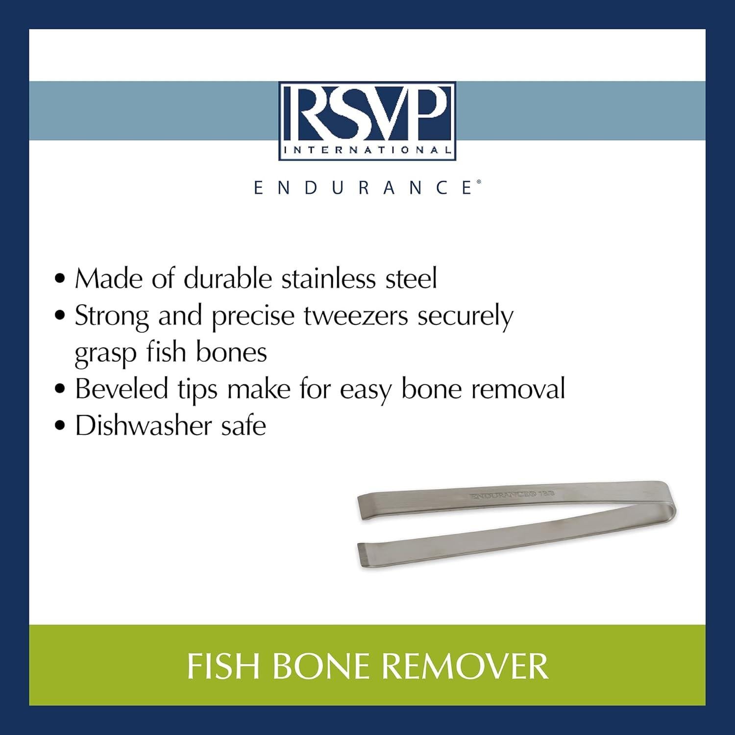 Removedor de Espinas de Pescado RSVP International Acero Inoxidable