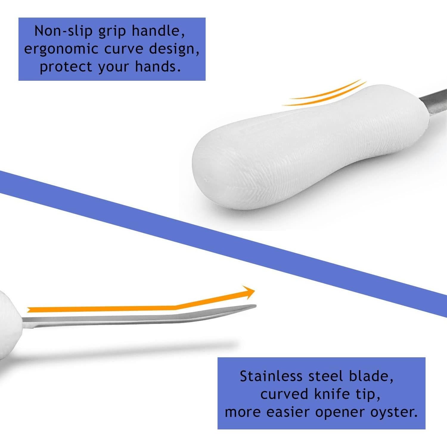 Cuchillo para abrir ostras Tiankohelan acero inoxidable 10cm