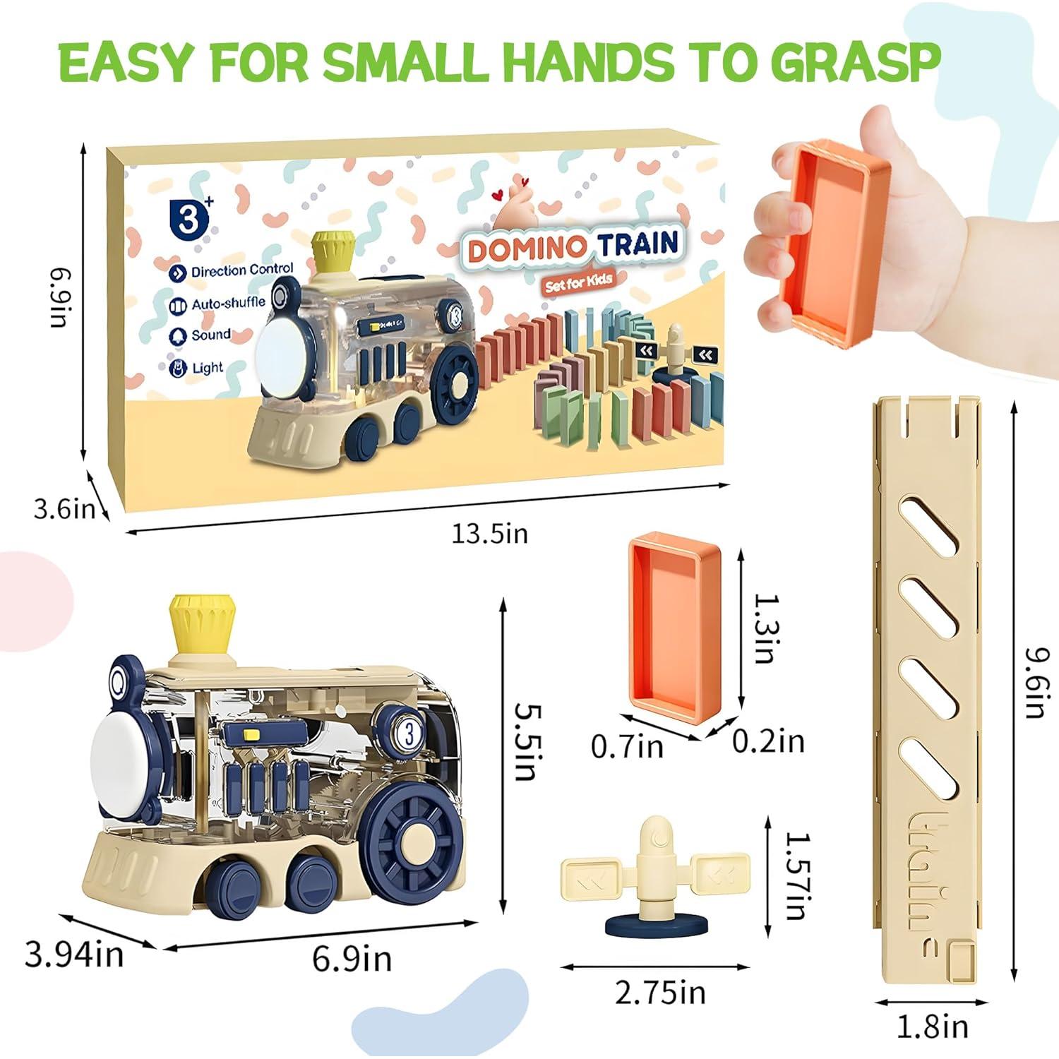 Tren de Dominó ROHSCE 80 PCS Juguete Educativo Creativo