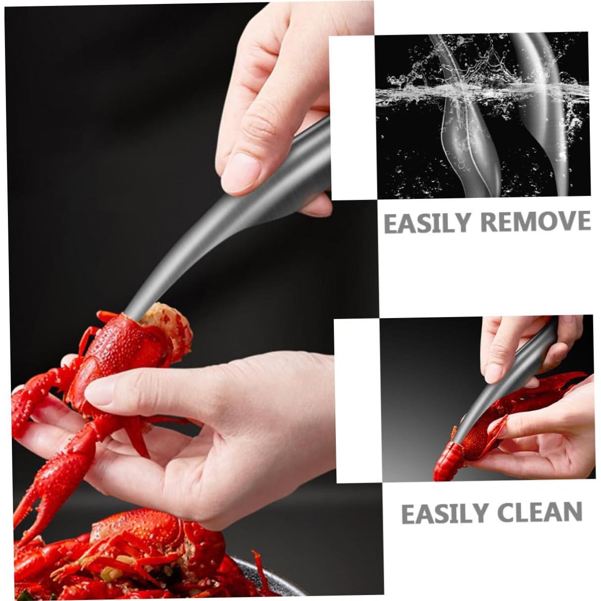 2 Piezas Desvenador de Camarones UTHCLO Acero Inoxidable