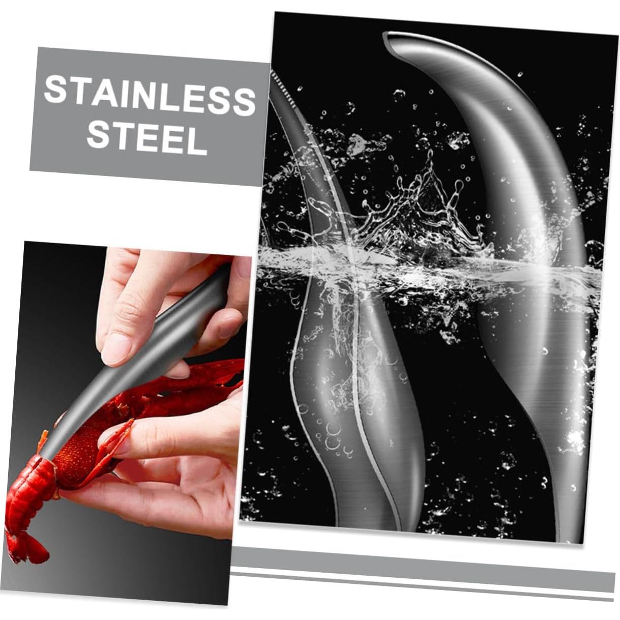 Desvenador de Camarones GLEAVI Acero Inoxidable 2 Pcs