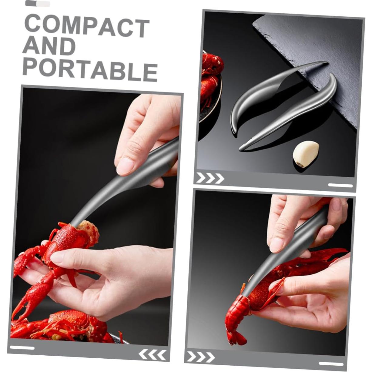 Desvenador de Camarones GLEAVI Acero Inoxidable 2 Pcs