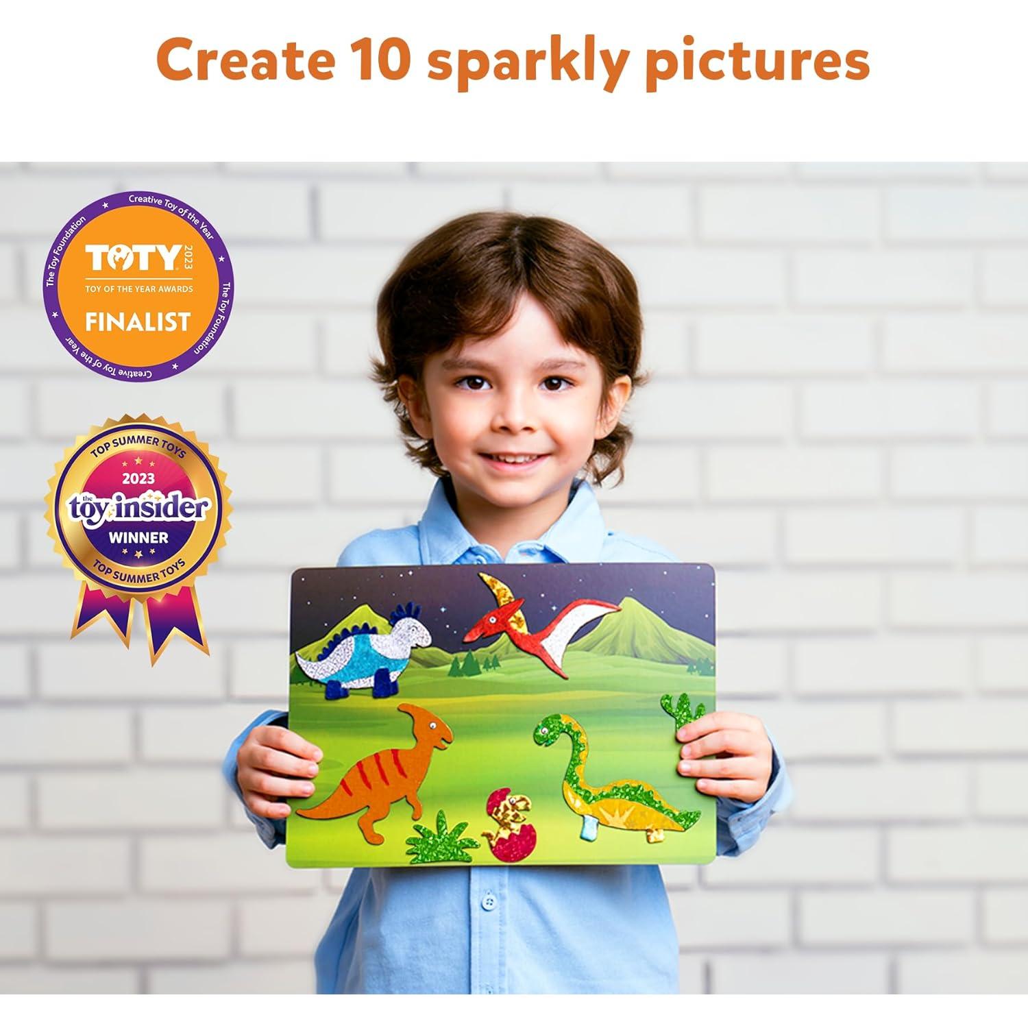 Skillmatics Foil Fun - Kit de Arte Dinosaurios 210 Piezas