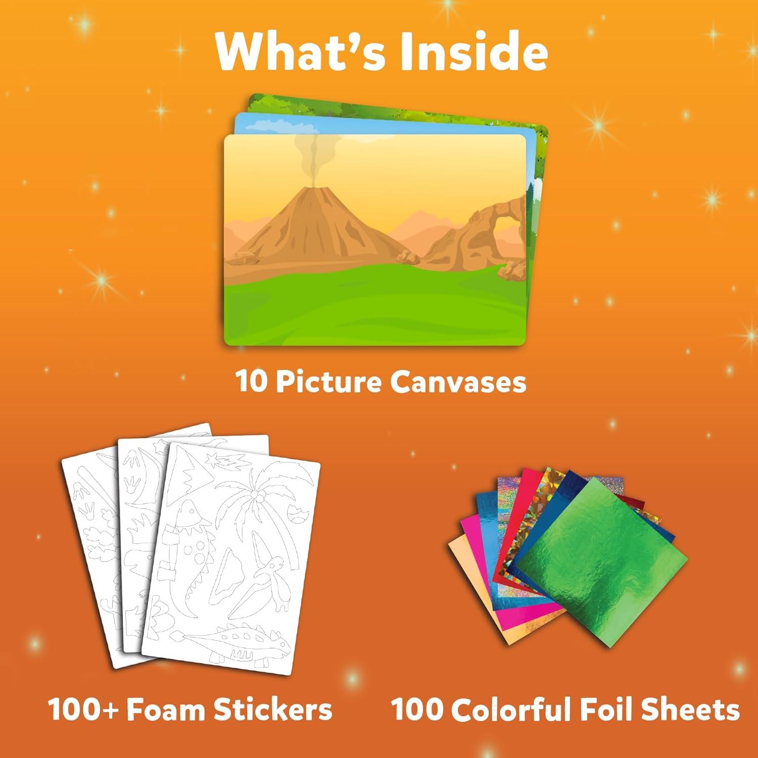 Skillmatics Foil Fun - Kit de Arte Dinosaurios 210 Piezas