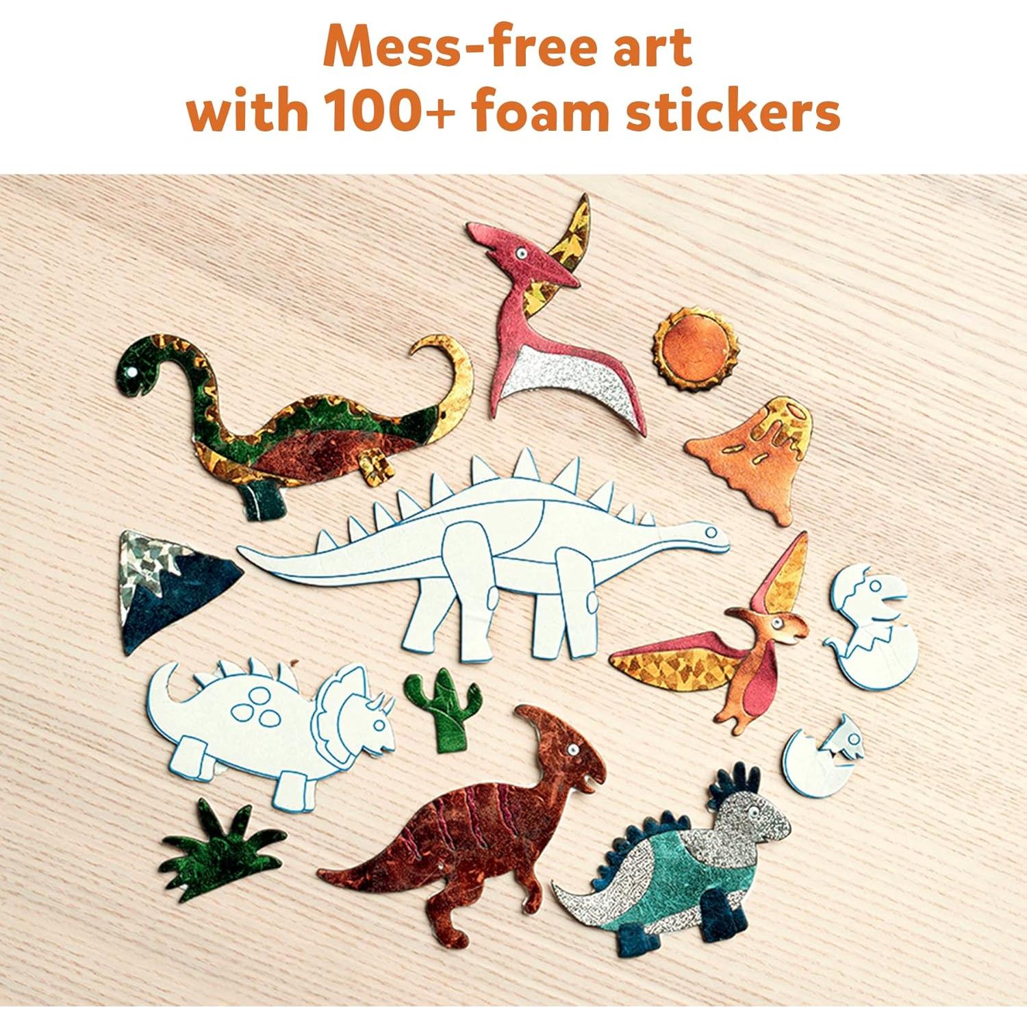 Skillmatics Foil Fun - Kit de Arte Dinosaurios 210 Piezas