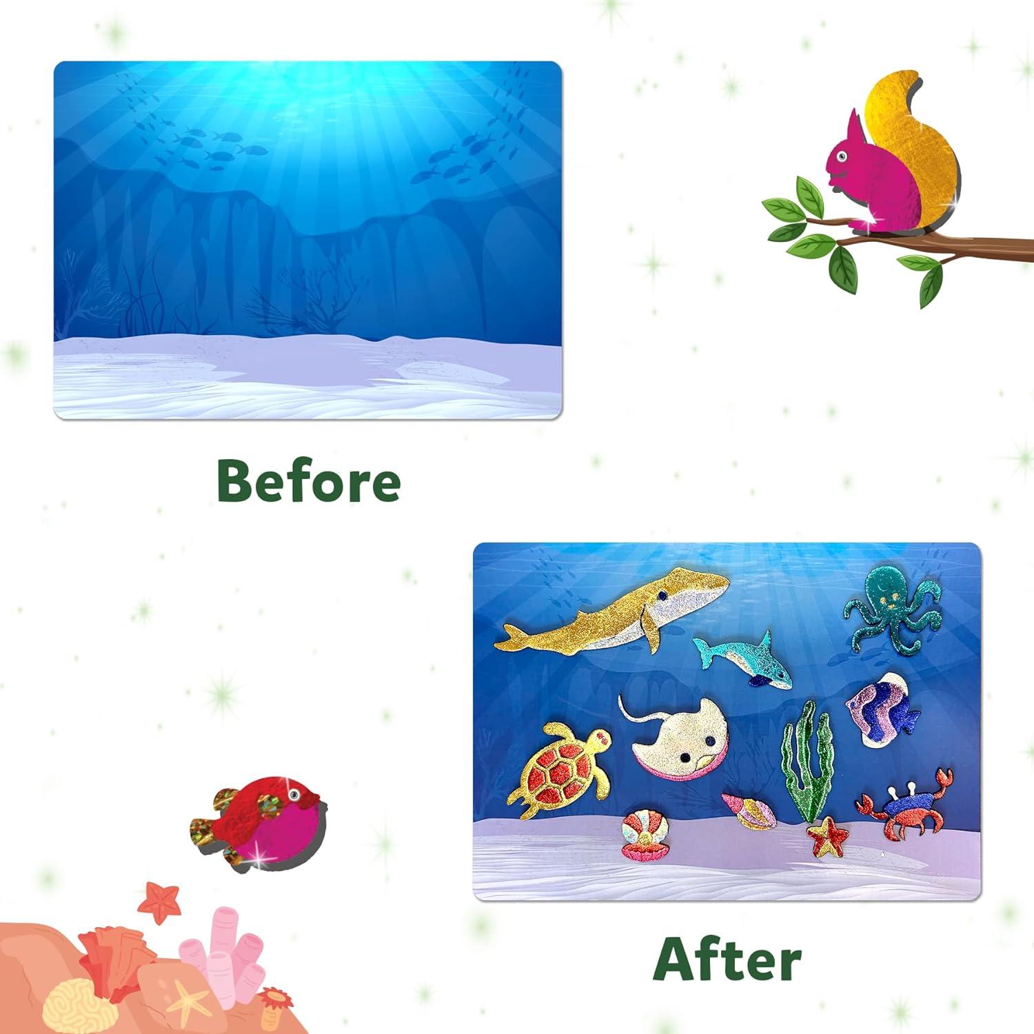 Skillmatics Foil Fun - Mega Pack Animales Creativo 0.74kg