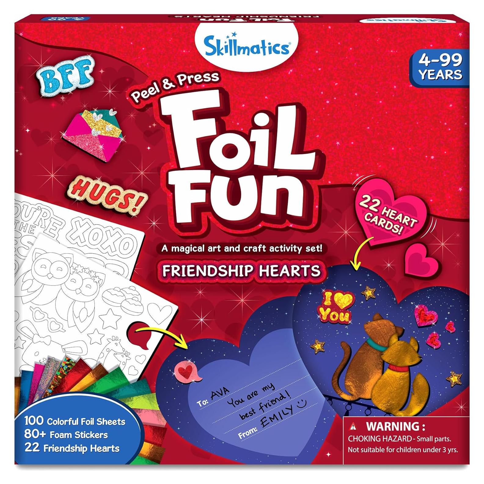 Skillmatics Foil Fun - Kit Corazones de Amistad Creativo