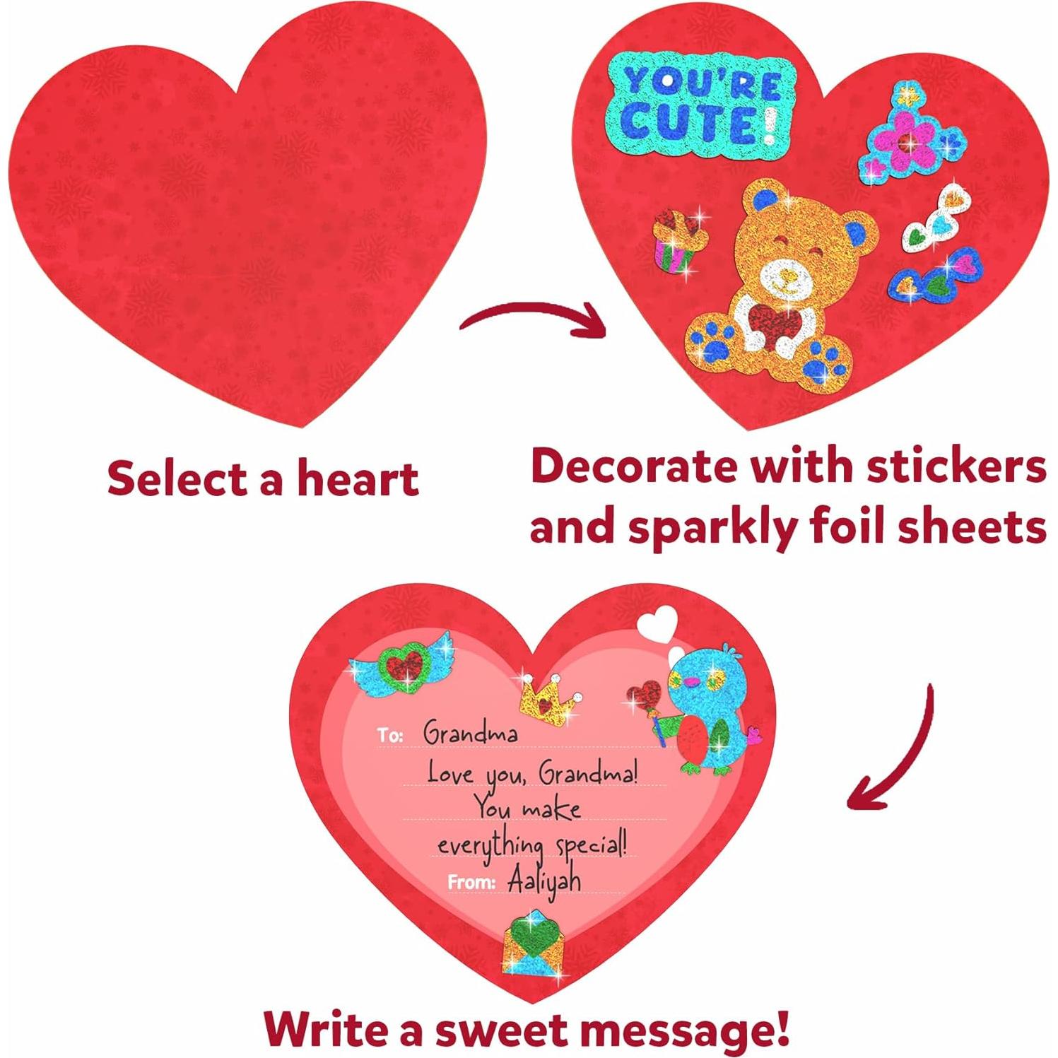 Skillmatics Foil Fun - Kit Corazones de Amistad Creativo