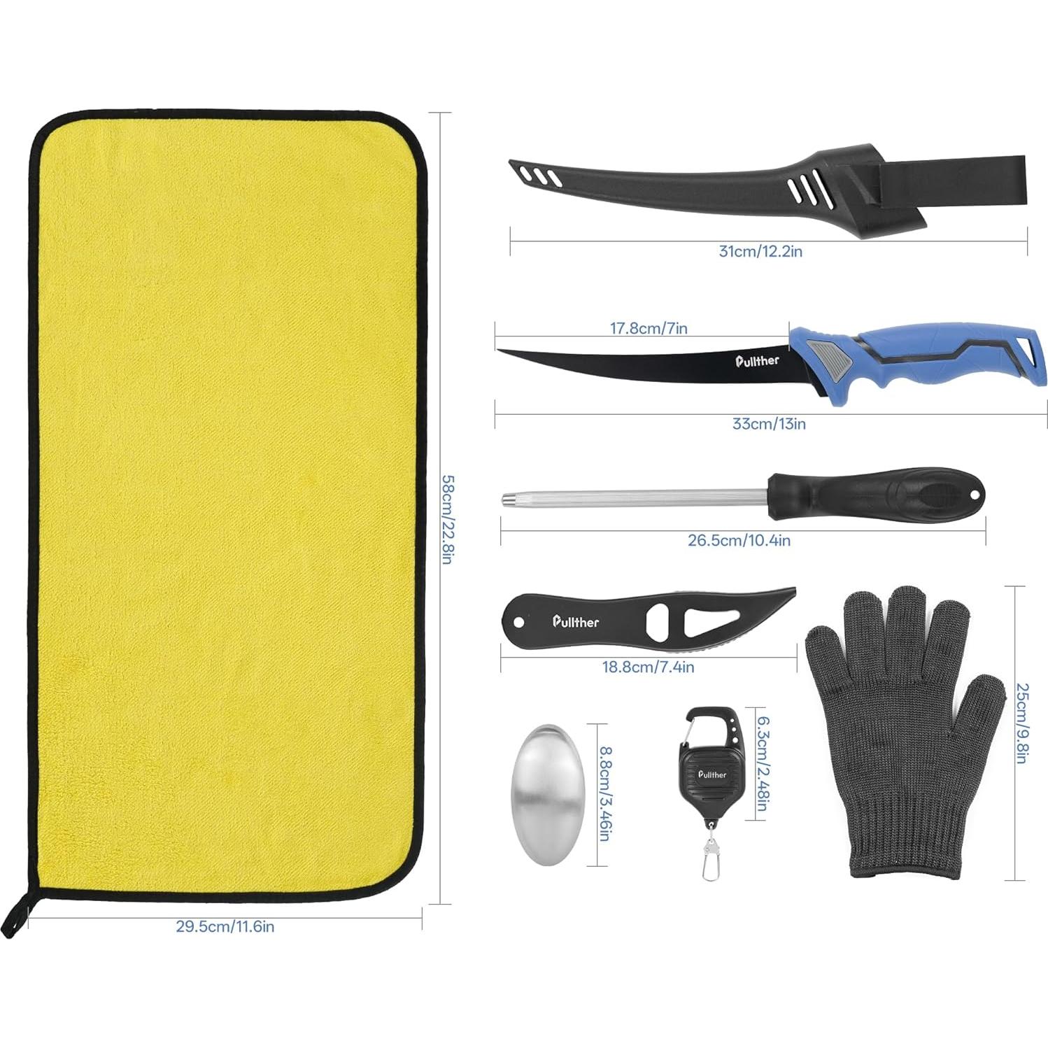 Kit de Herramientas de Pesca Pullther 7 Piezas Multifuncional