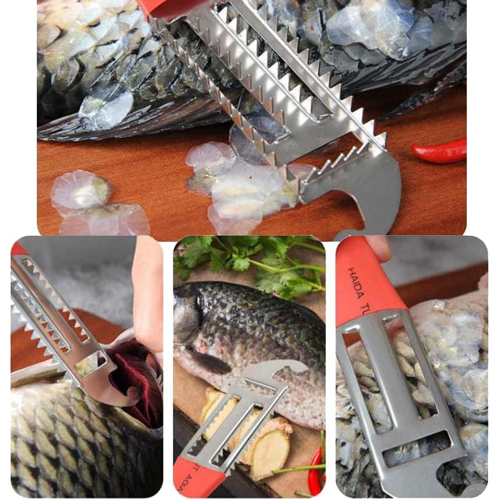 Removedor de Escamas de Pescado 6KTOOOLS Acero Inoxidable