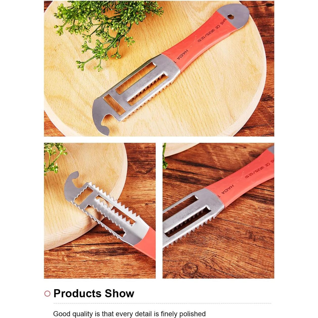 Removedor de Escamas de Pescado 6KTOOOLS Acero Inoxidable