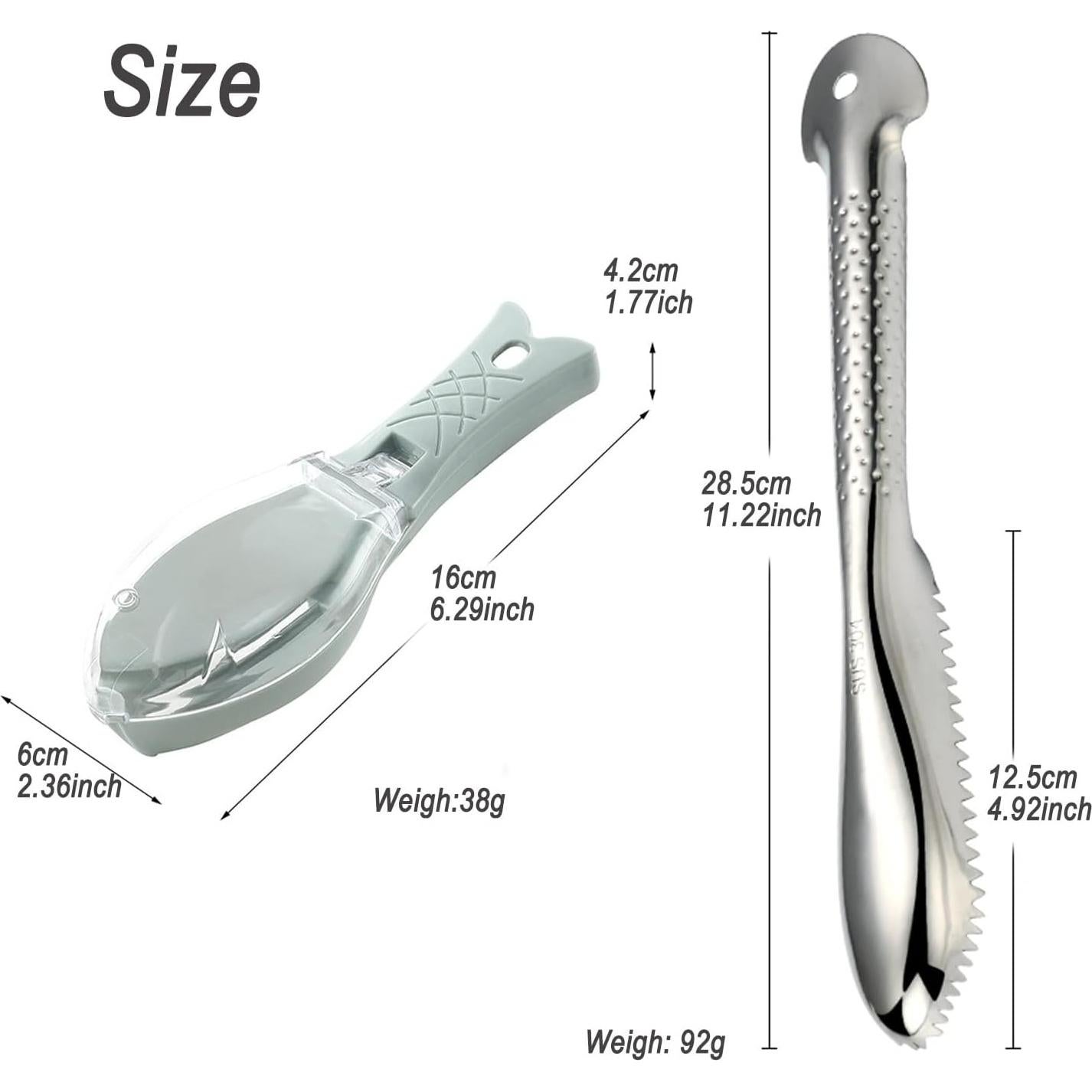 Kit 2 Piezas Removedor de Escamas de Pescado YIVCKOM
