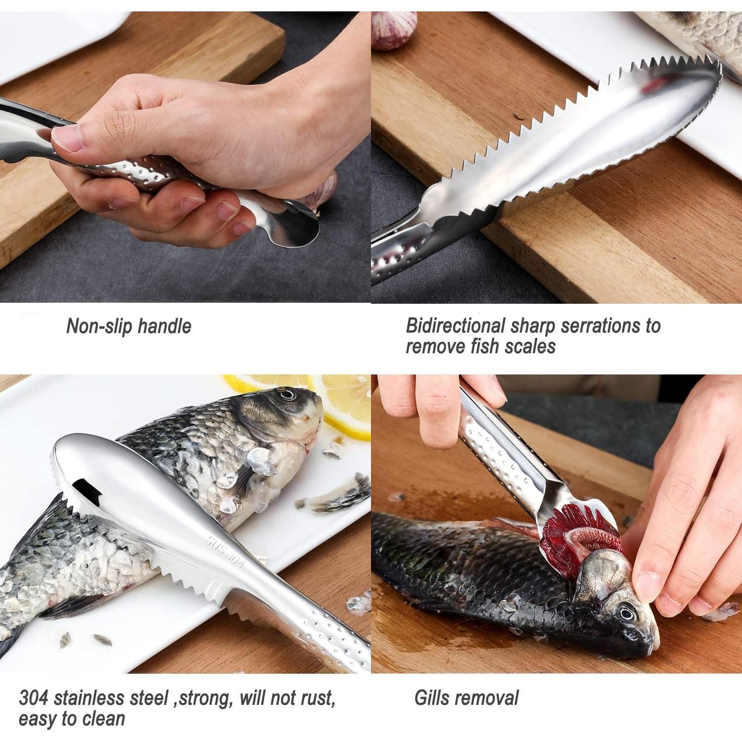 Kit 2 Piezas Removedor de Escamas de Pescado YIVCKOM