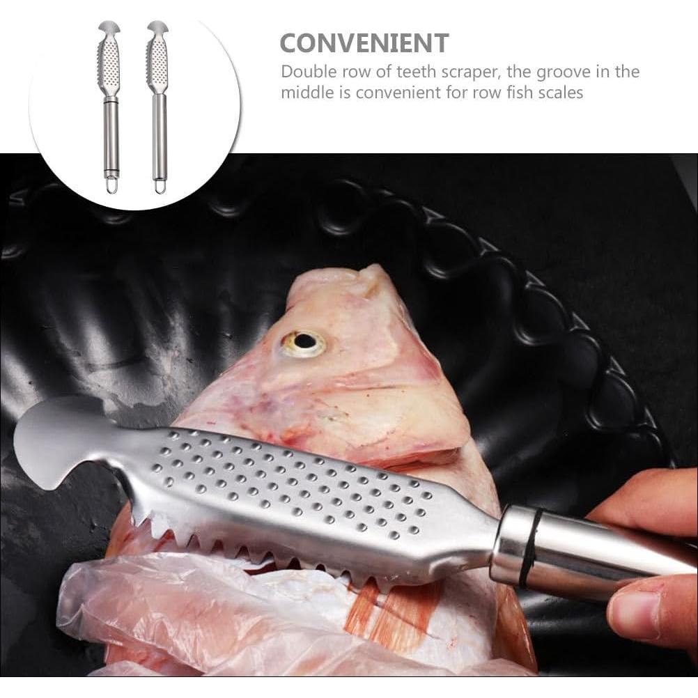 Herramienta de Pelado de Escamas de Pescado BESTonZON 2 Pcs