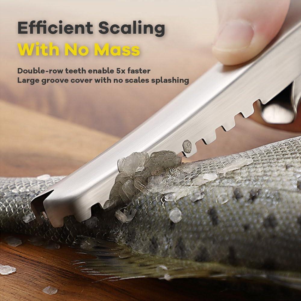 Removedor de Escamas de Pescado Adorambling Acero Inoxidable 21cm
