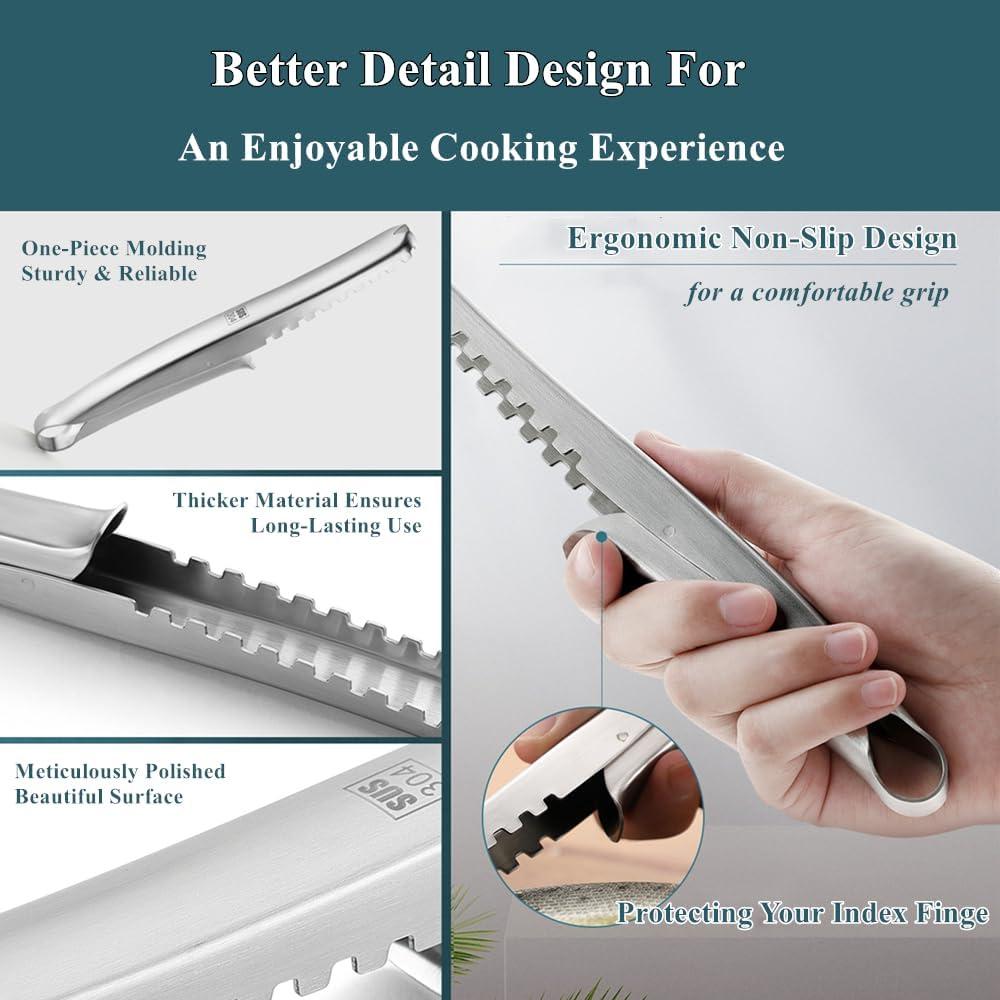 Removedor de Escamas de Pescado Adorambling Acero Inoxidable 21cm