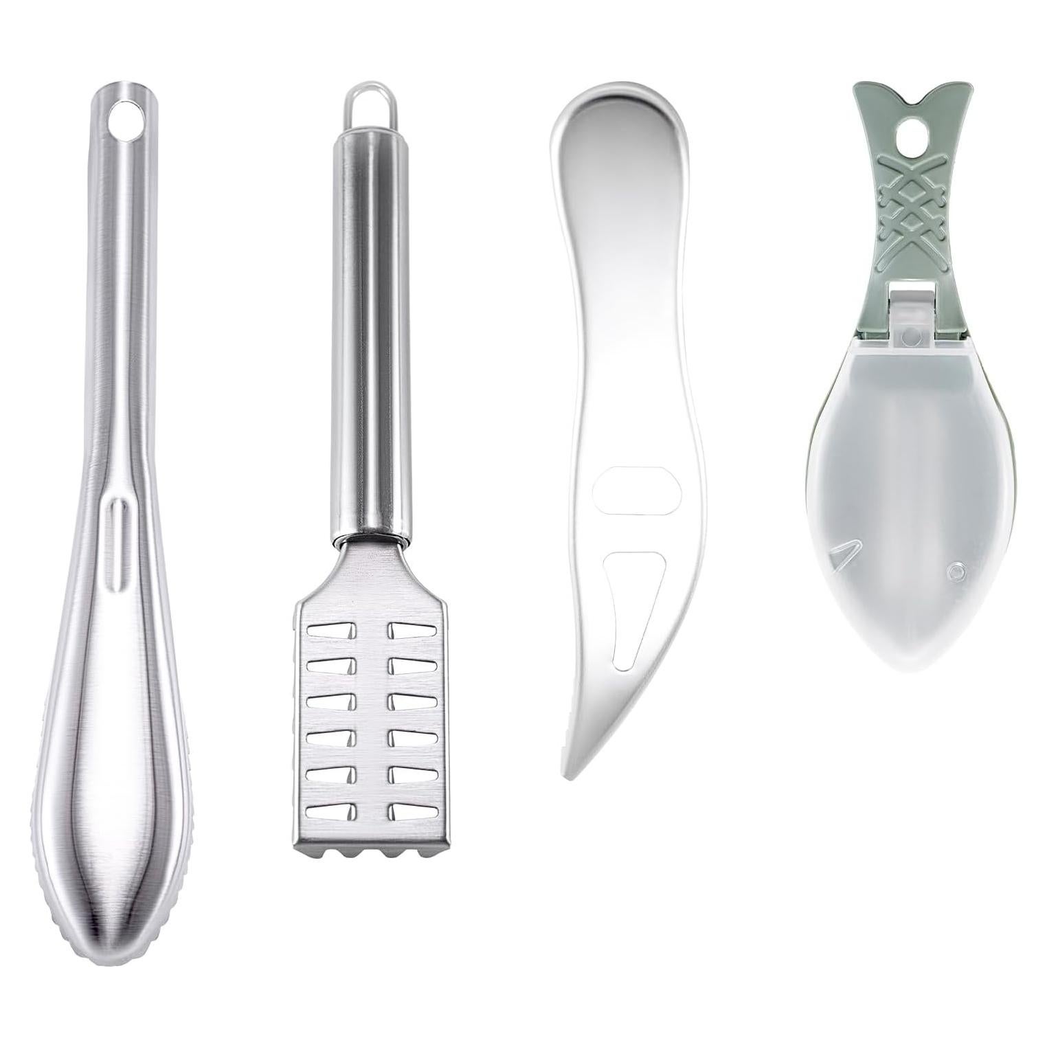 Kit de 4 Removedores de Escamas de Pescado Acero Inoxidable