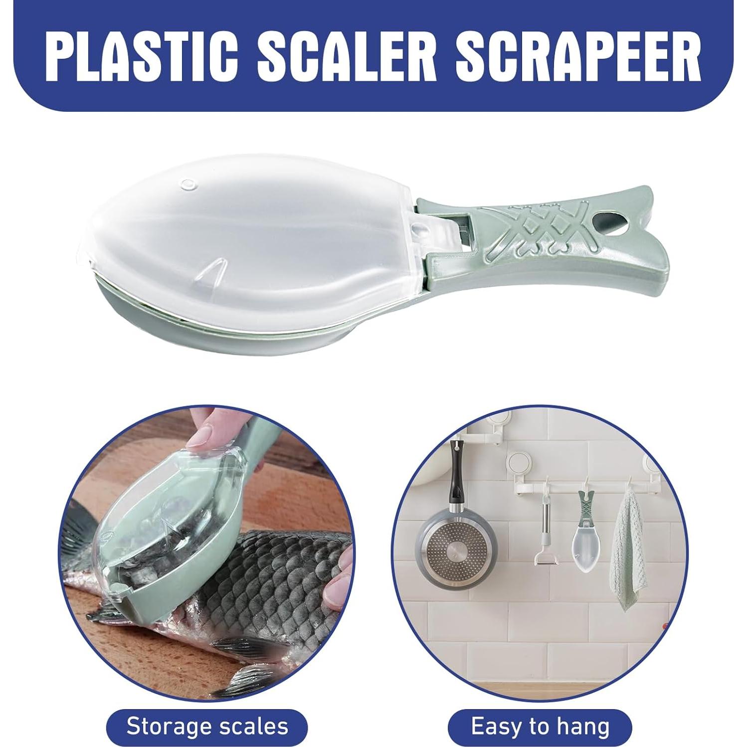 Kit de 4 Removedores de Escamas de Pescado Acero Inoxidable