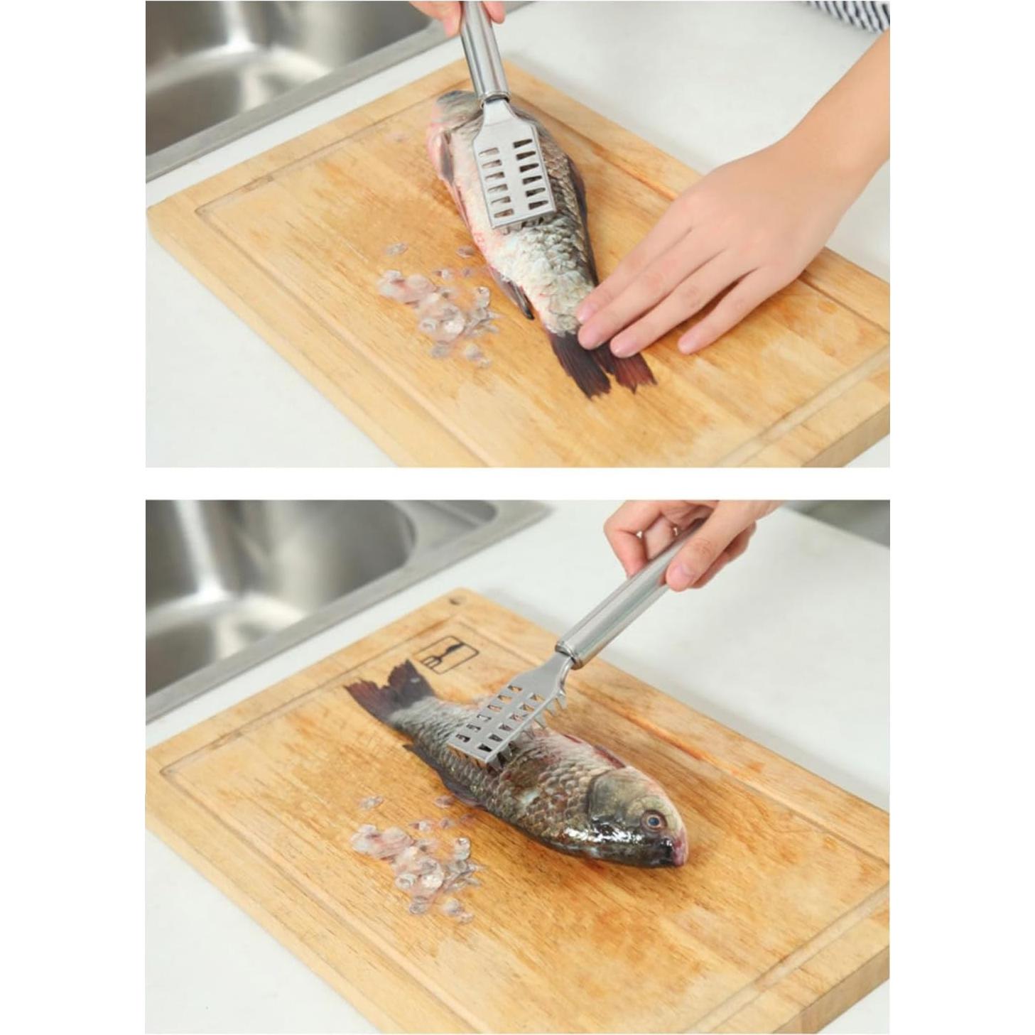 Removedor de Escamas de Pescado Sunicon de Acero Inoxidable